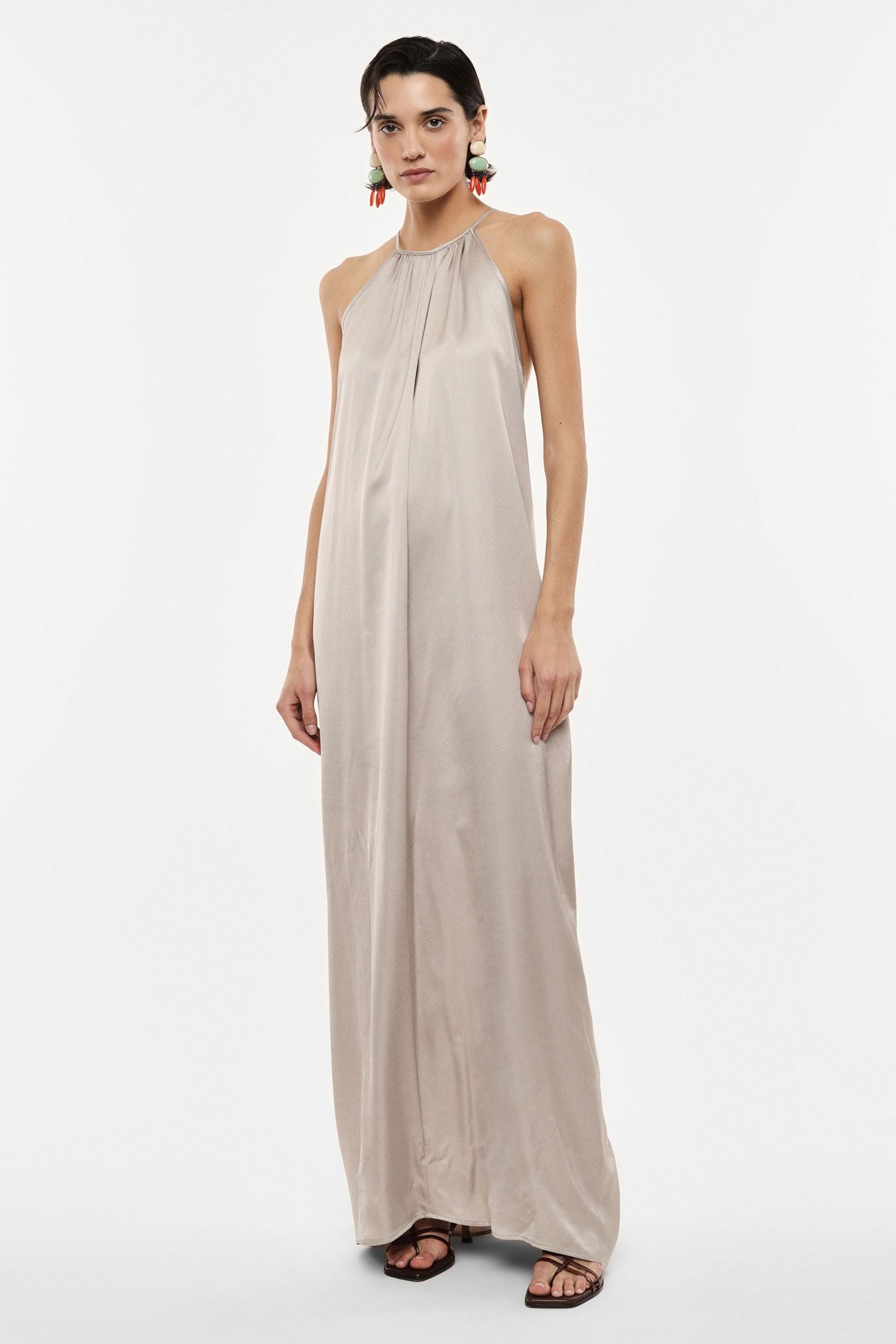 Flowy Halter Maxi Dress