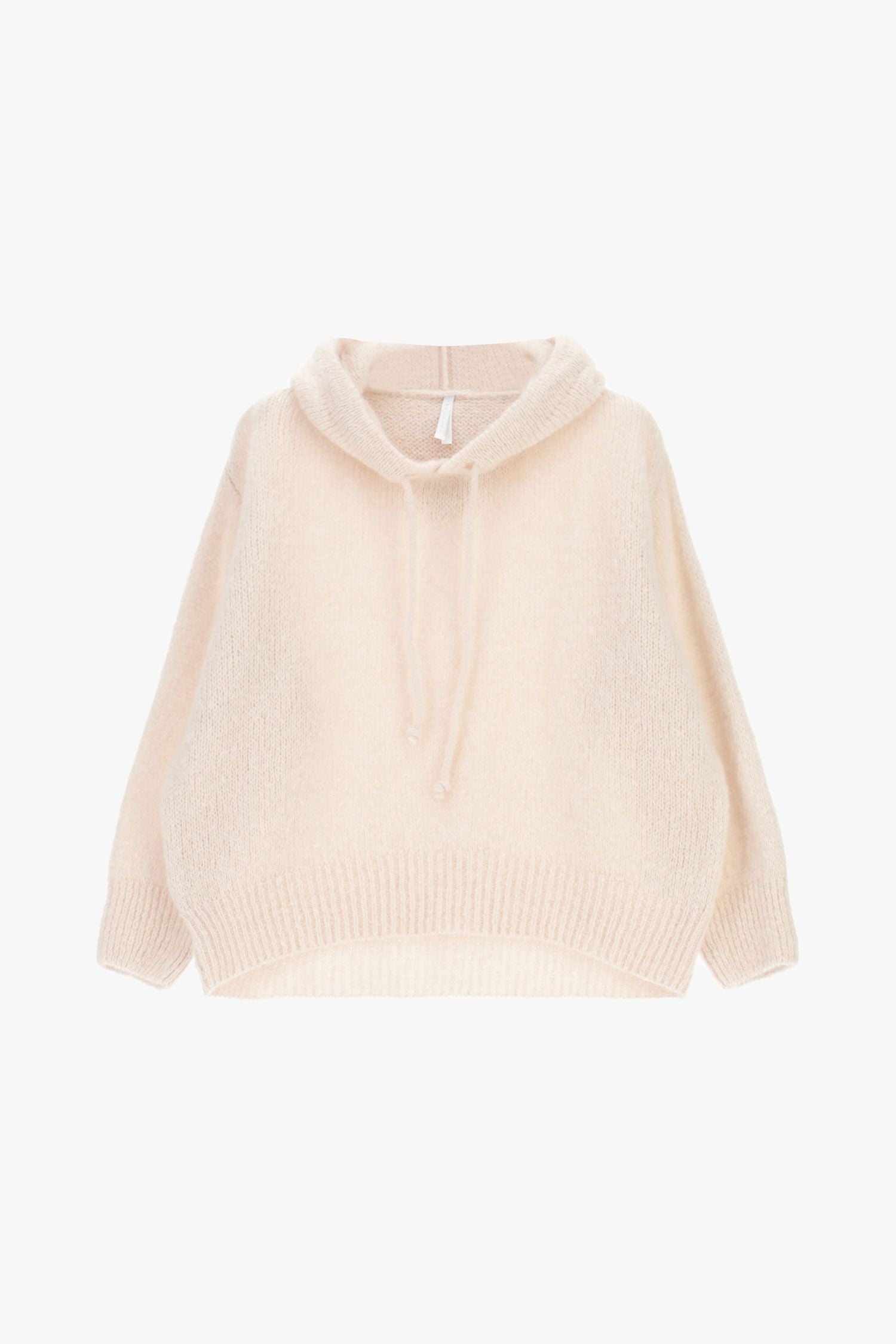 Sweater with Knitted Hooded