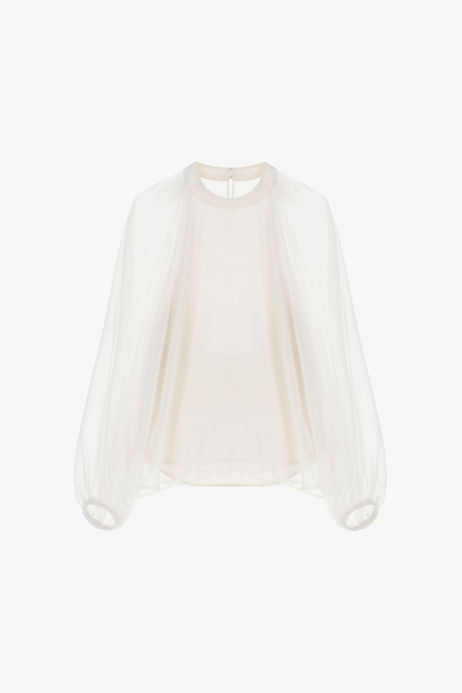 Chemise transparente à manches larges