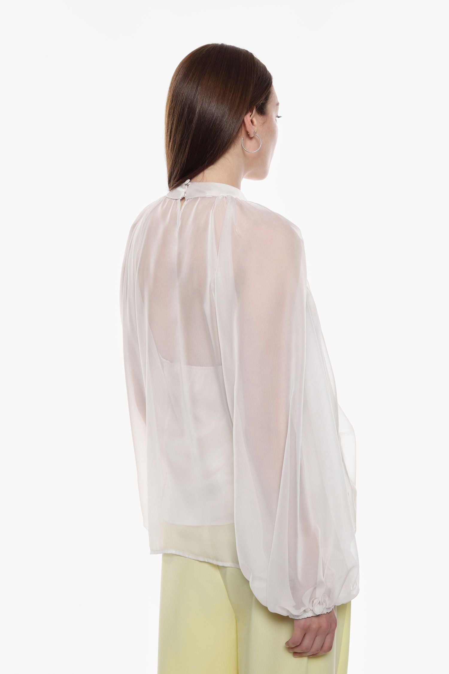 Sheer Detail Blouse
