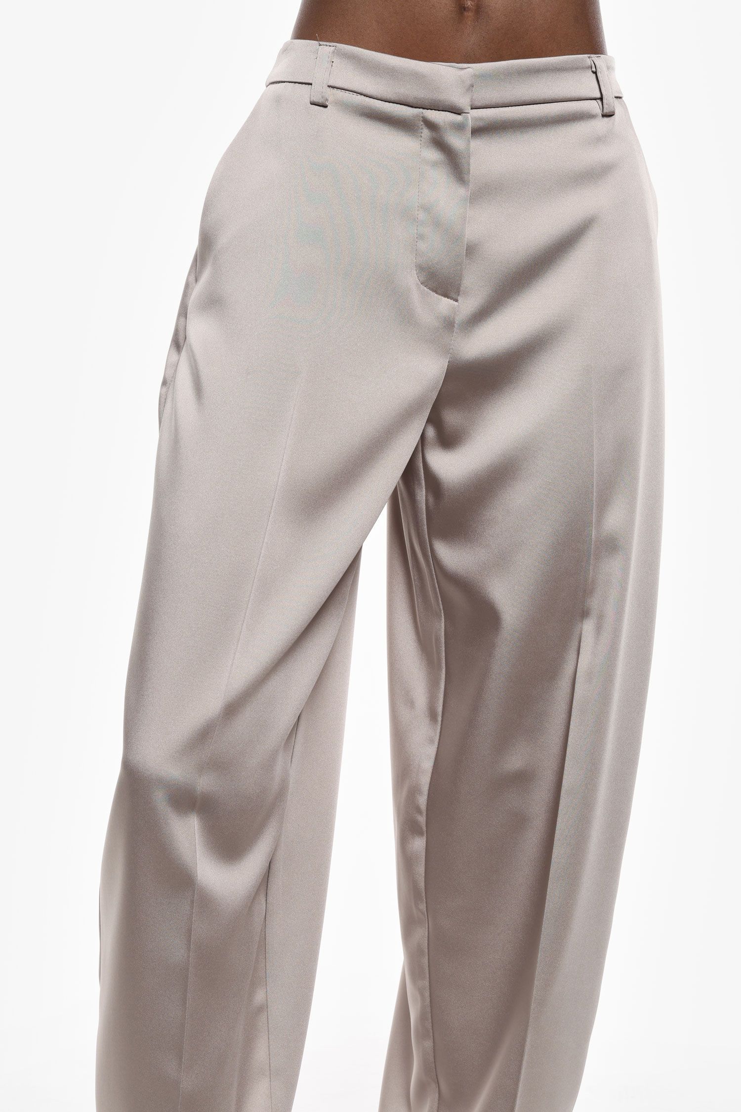 Pantalon large en satin