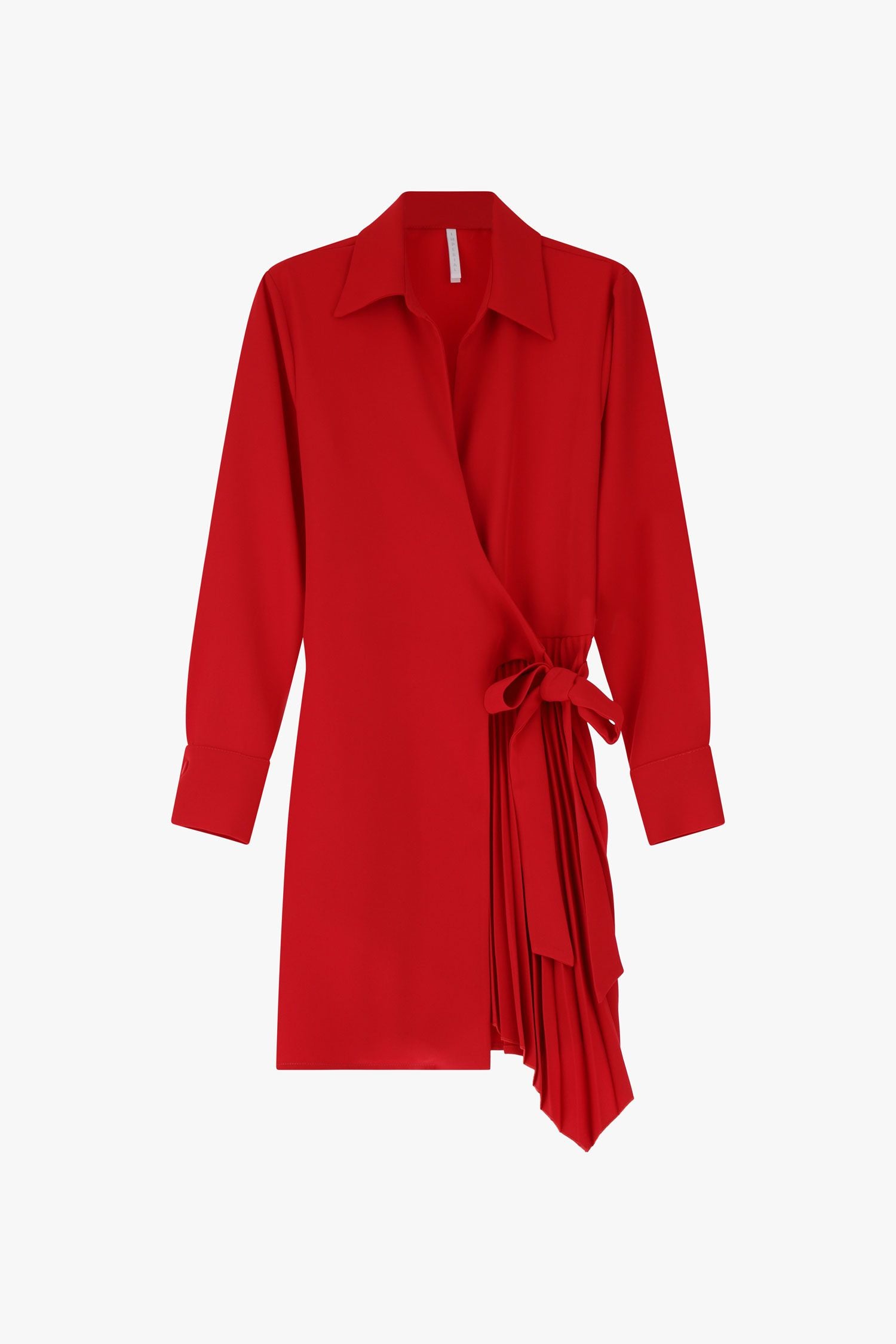 Robe plissée asymétrique