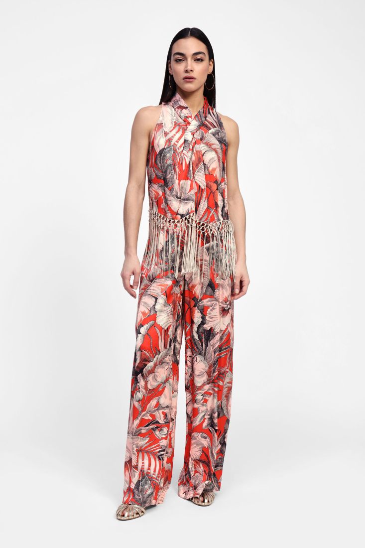 Floral Print Palazzo Pants