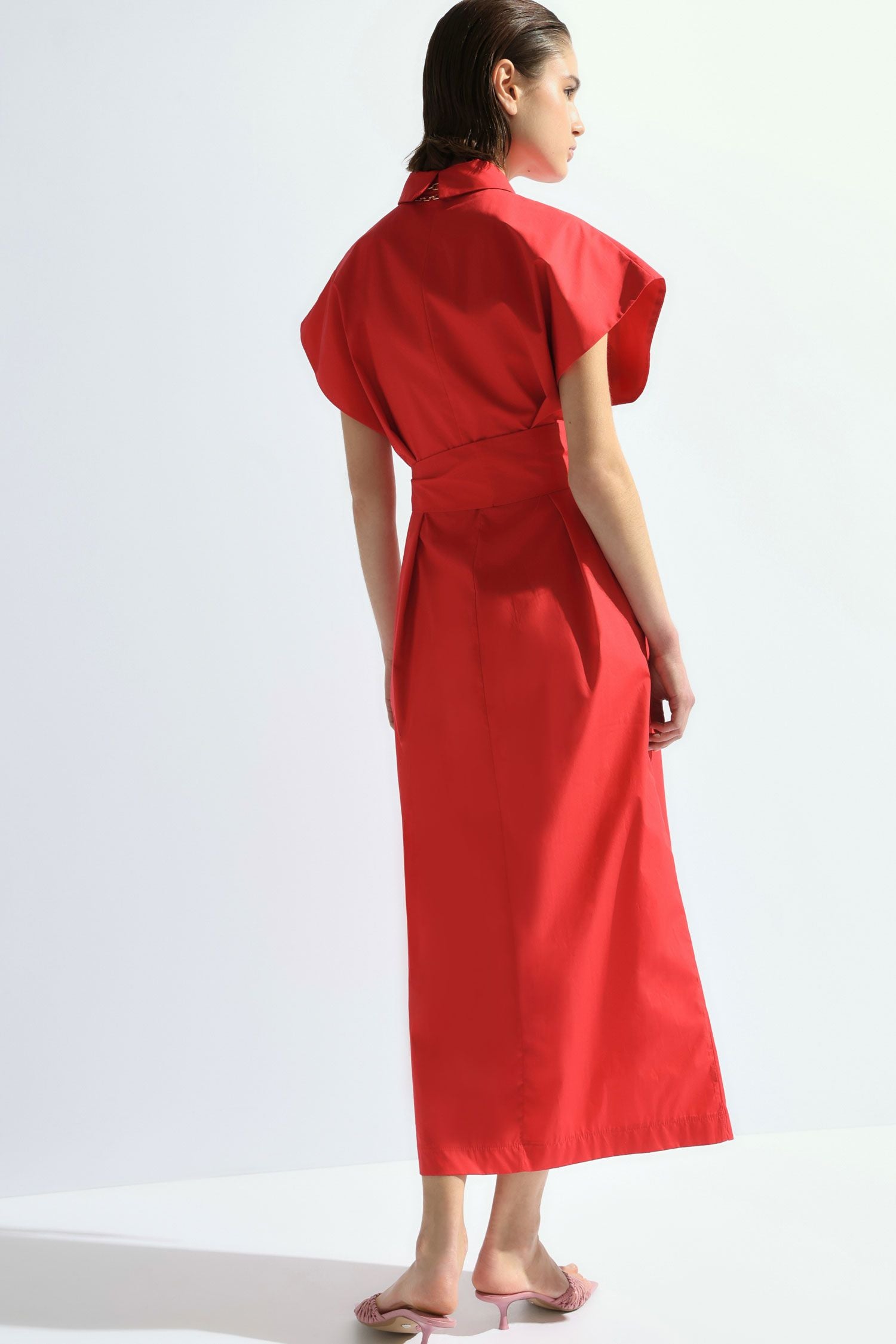 Belted Cotton Dress