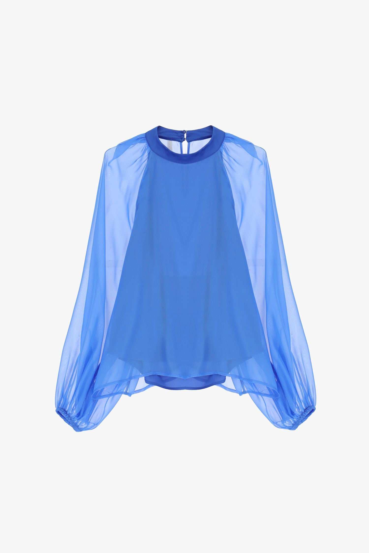 Chemise transparente à manches larges