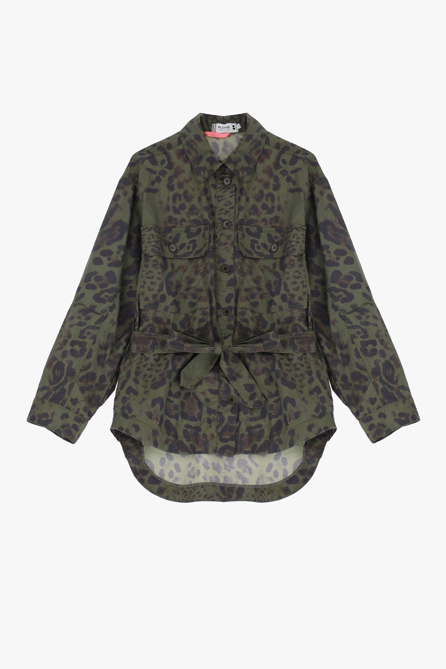 Leopard Belted Shirt