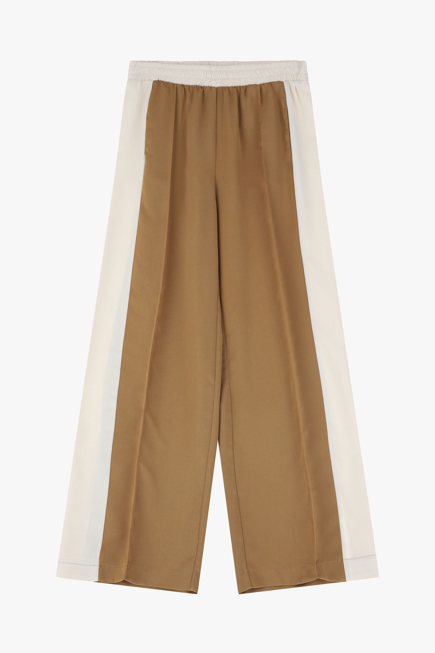 Pantalon large avec blocs de couleurs