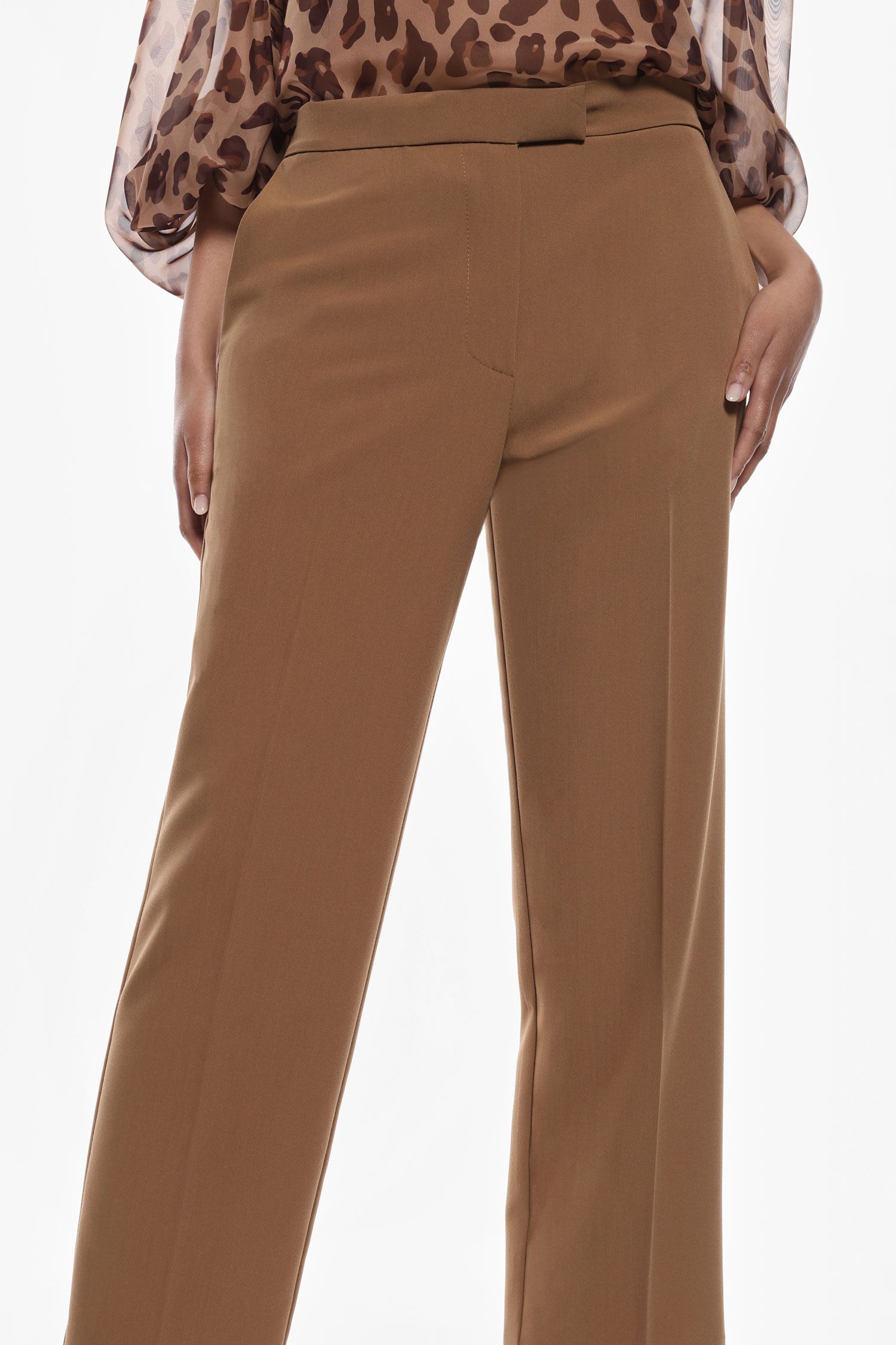 High-Waisted Tailored Trousers