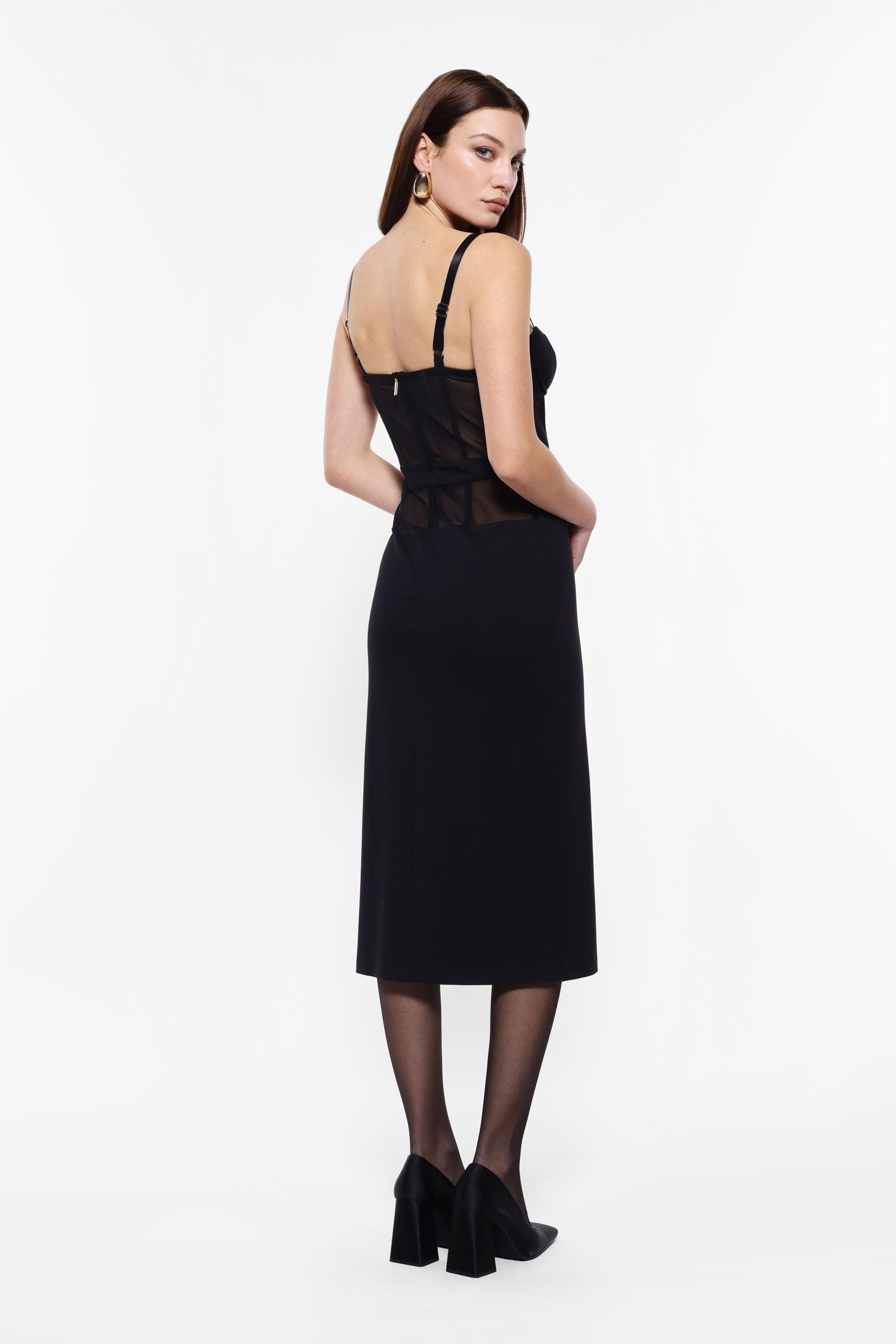 Robe bustier mi-longue