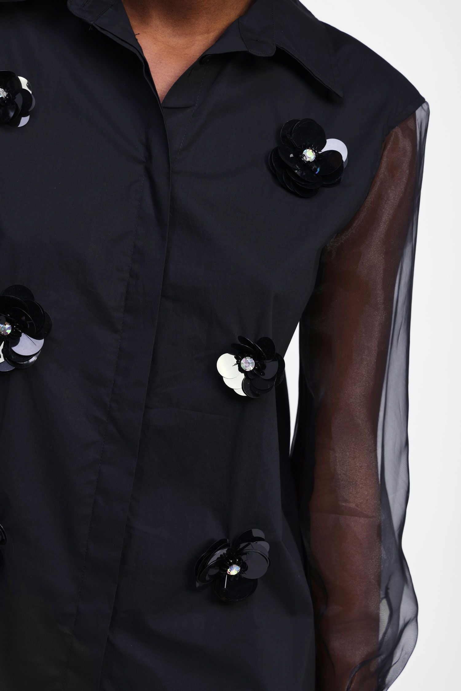 Floral Embellishment Shirt