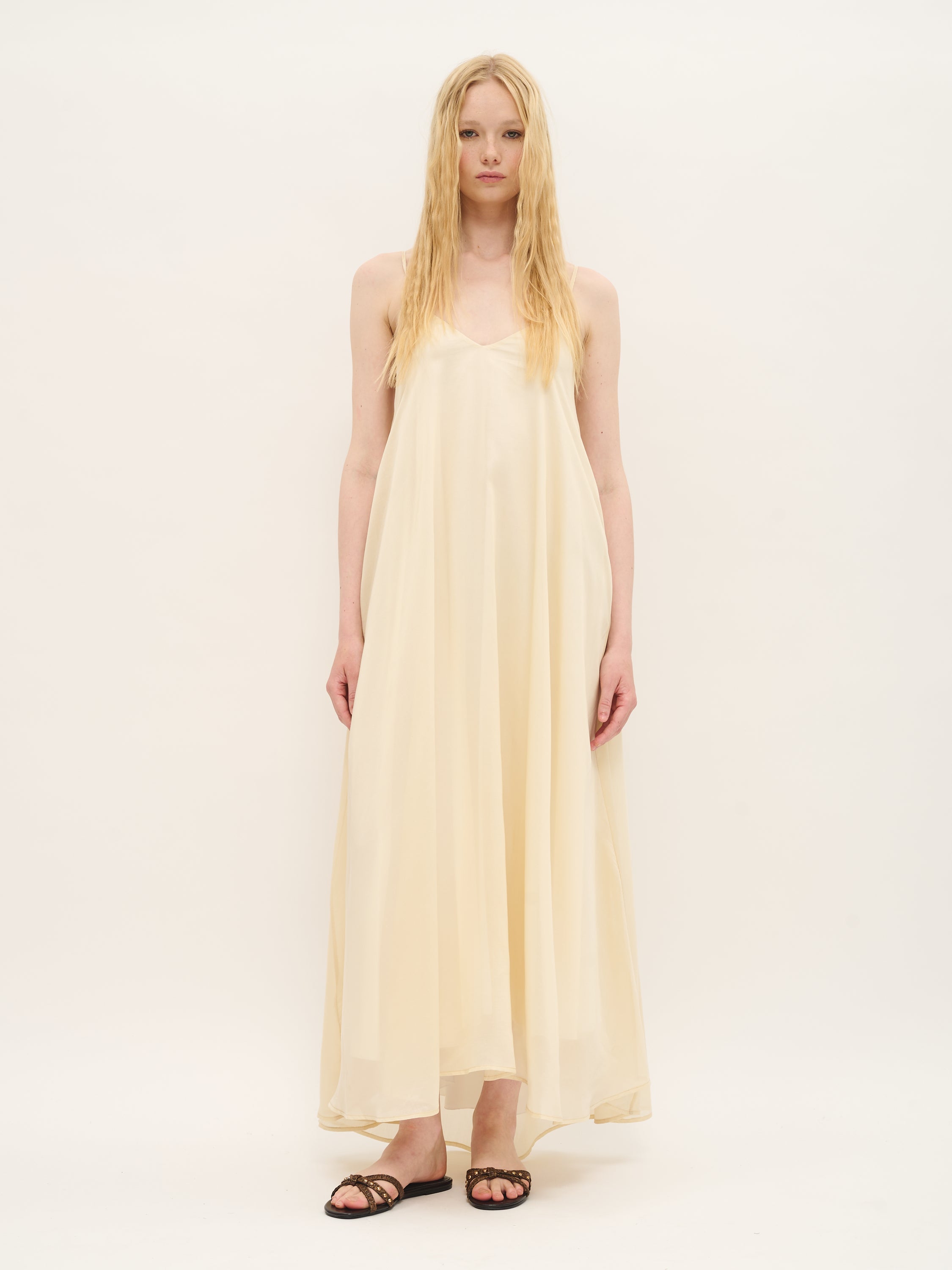 Buttercream Slip Maxi Dress