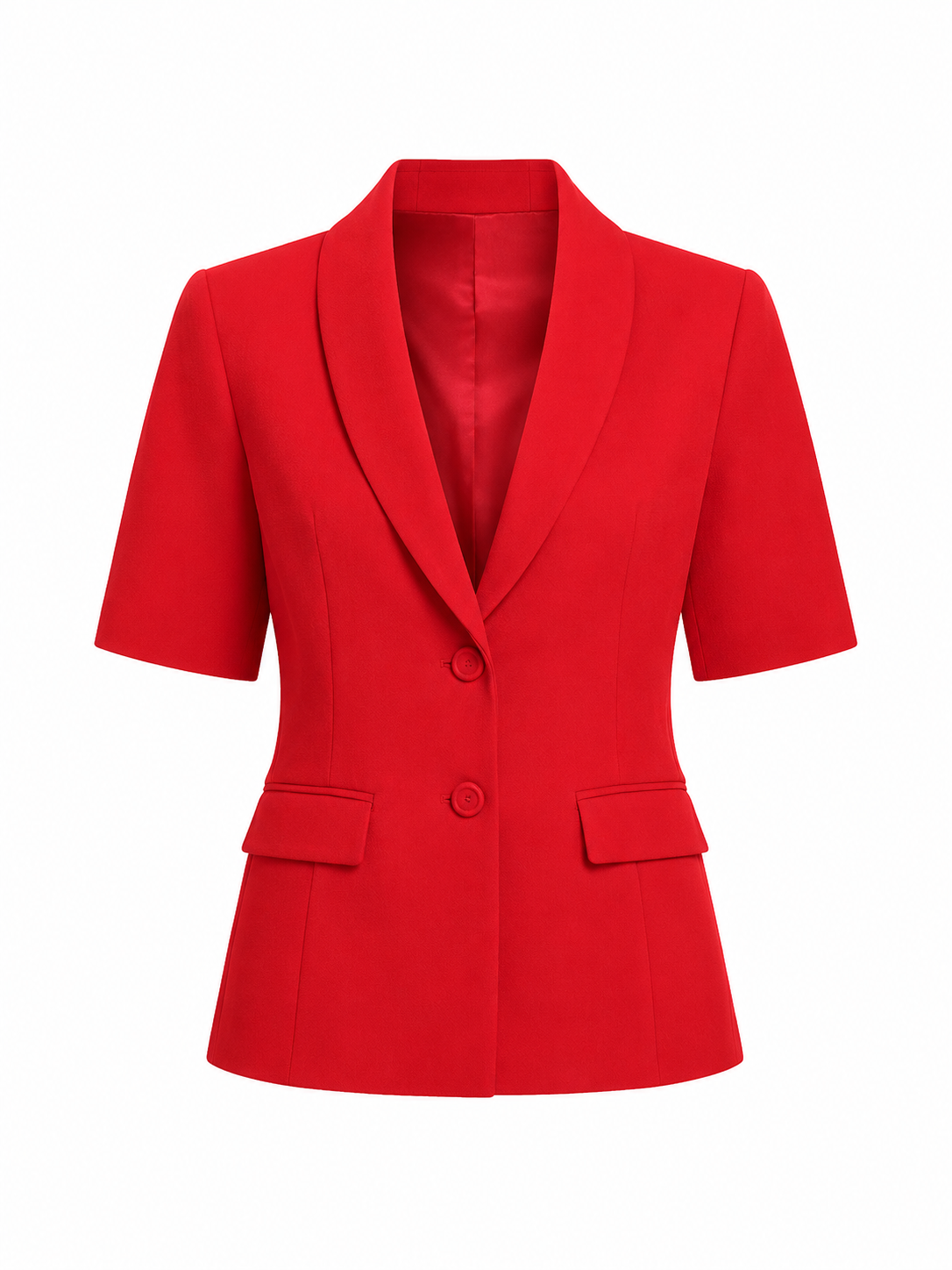 Red Tailored Blazer