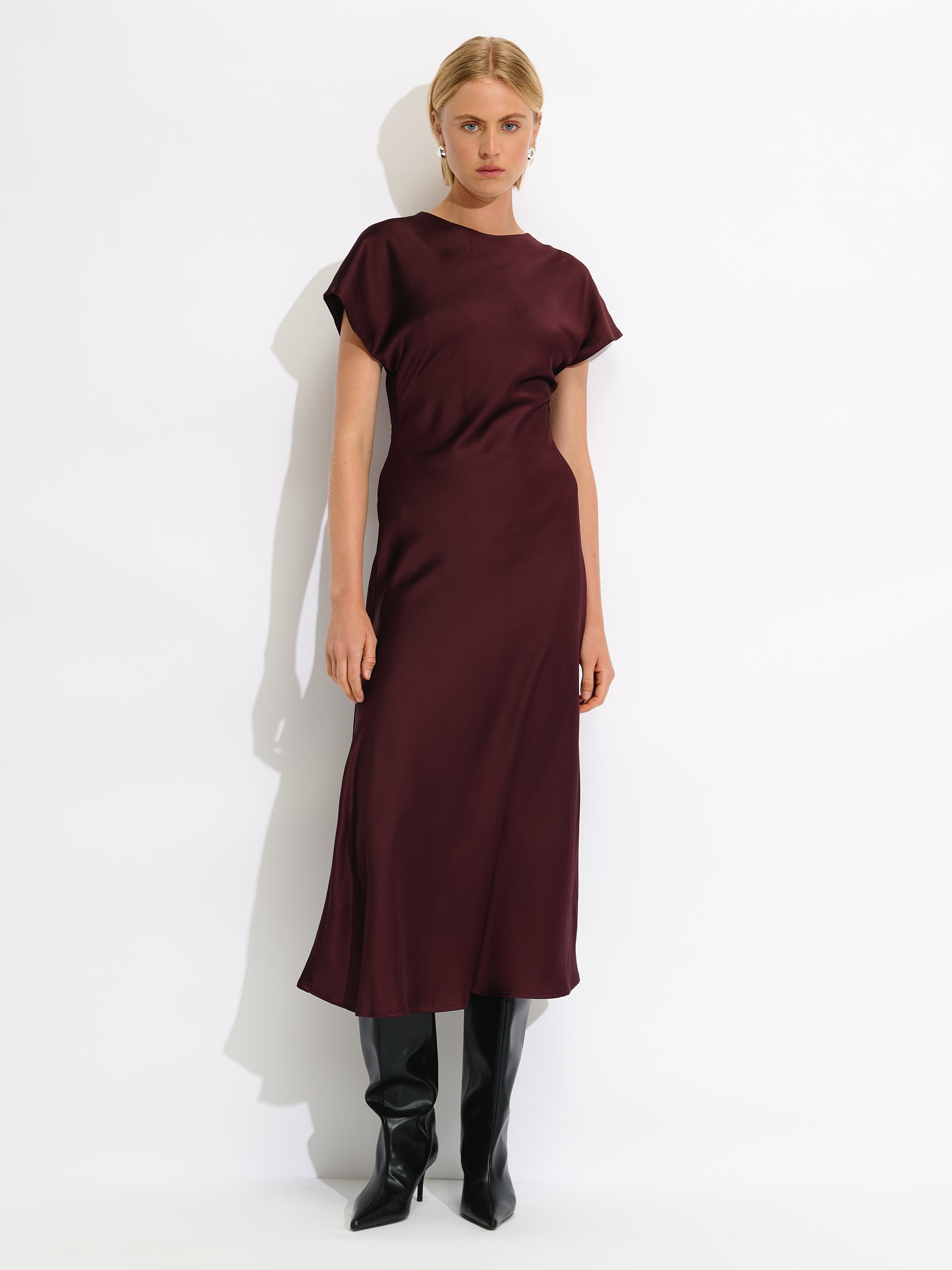 Satin Maxi Dress