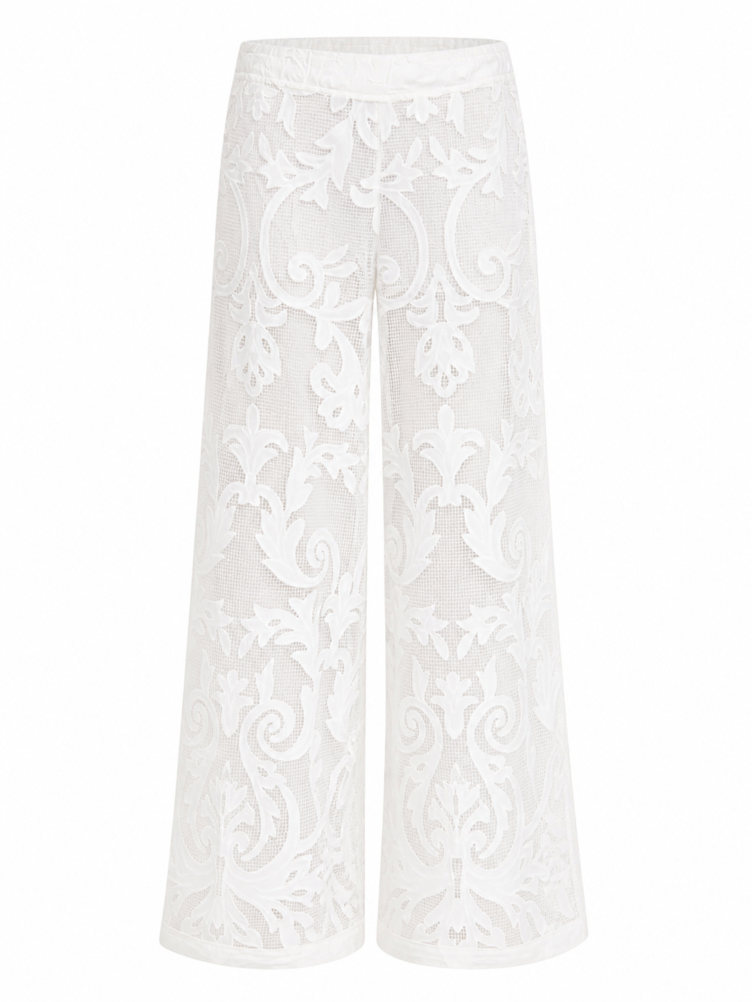 Embroidered Lace Trousers