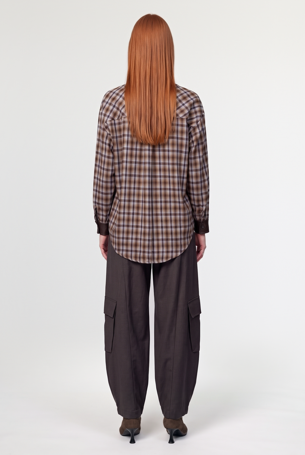 Checked overshirt - Multi - back view