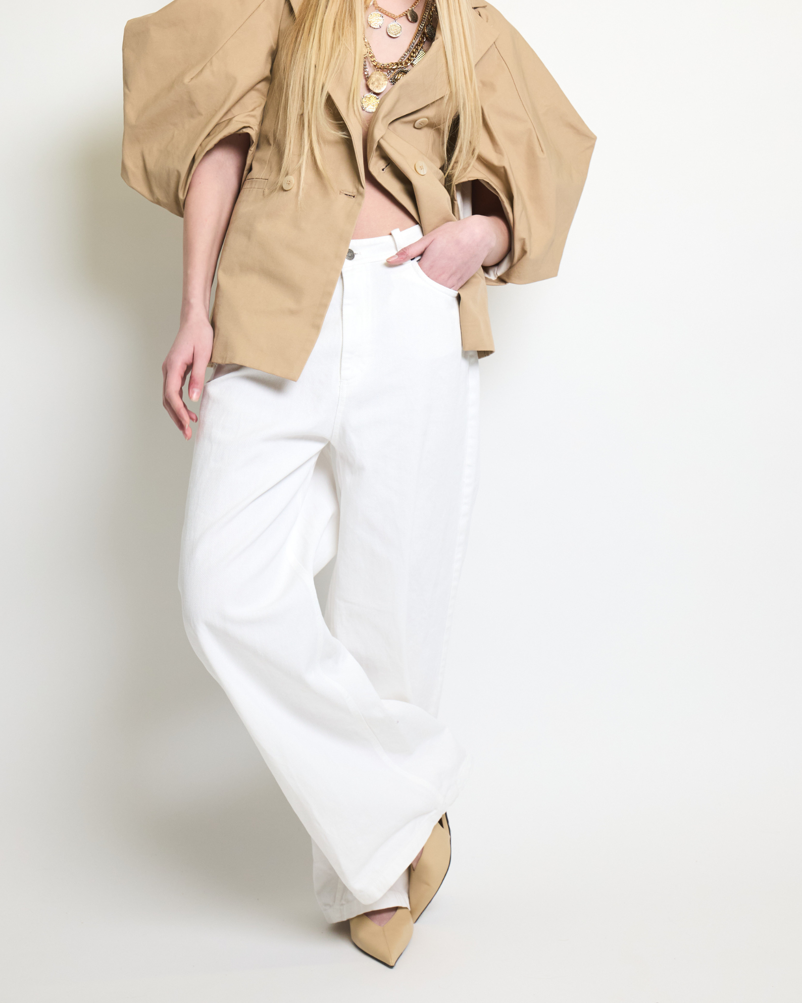 Pantalon Jambes Larges