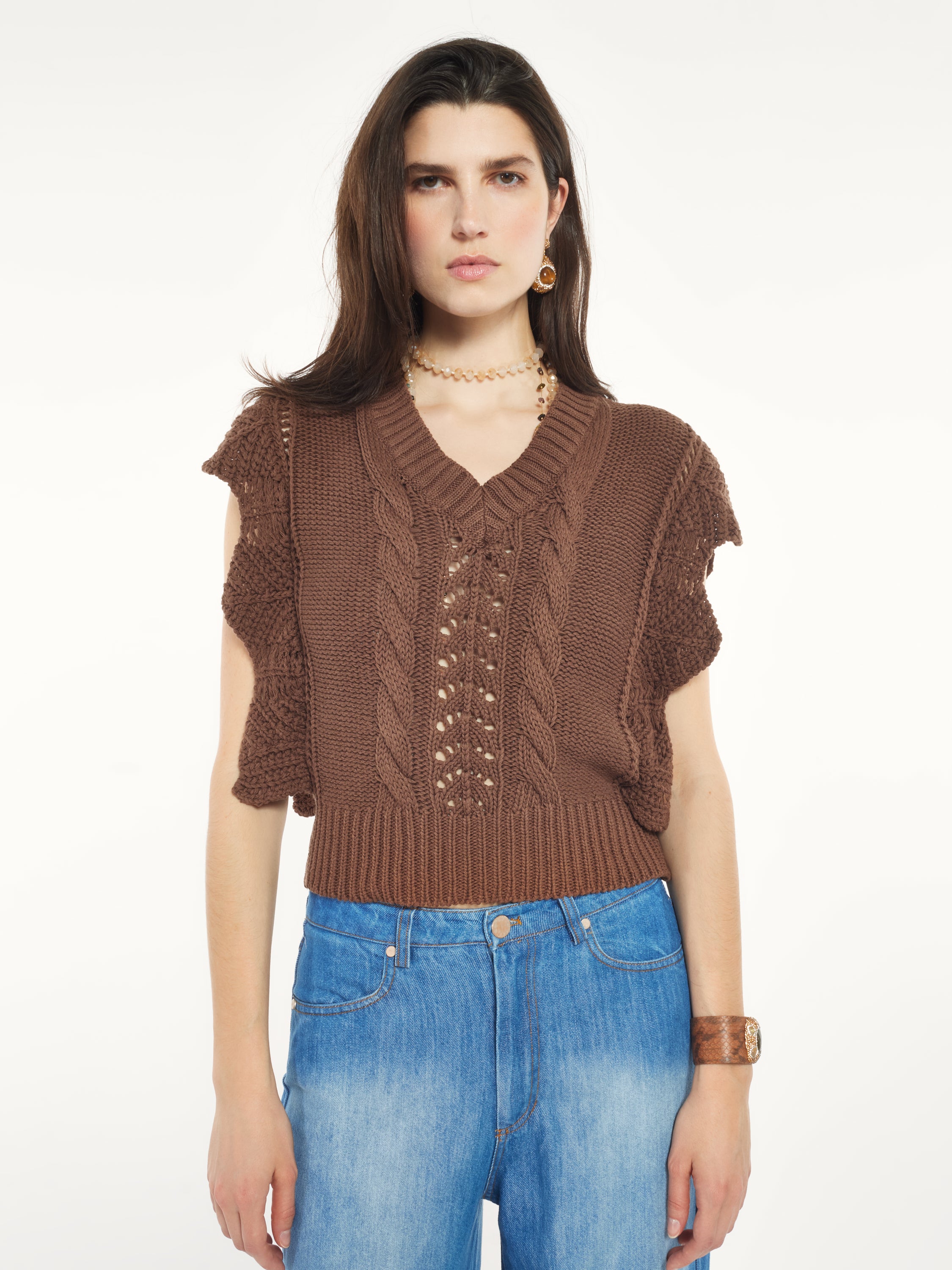 Crochet Knit Top