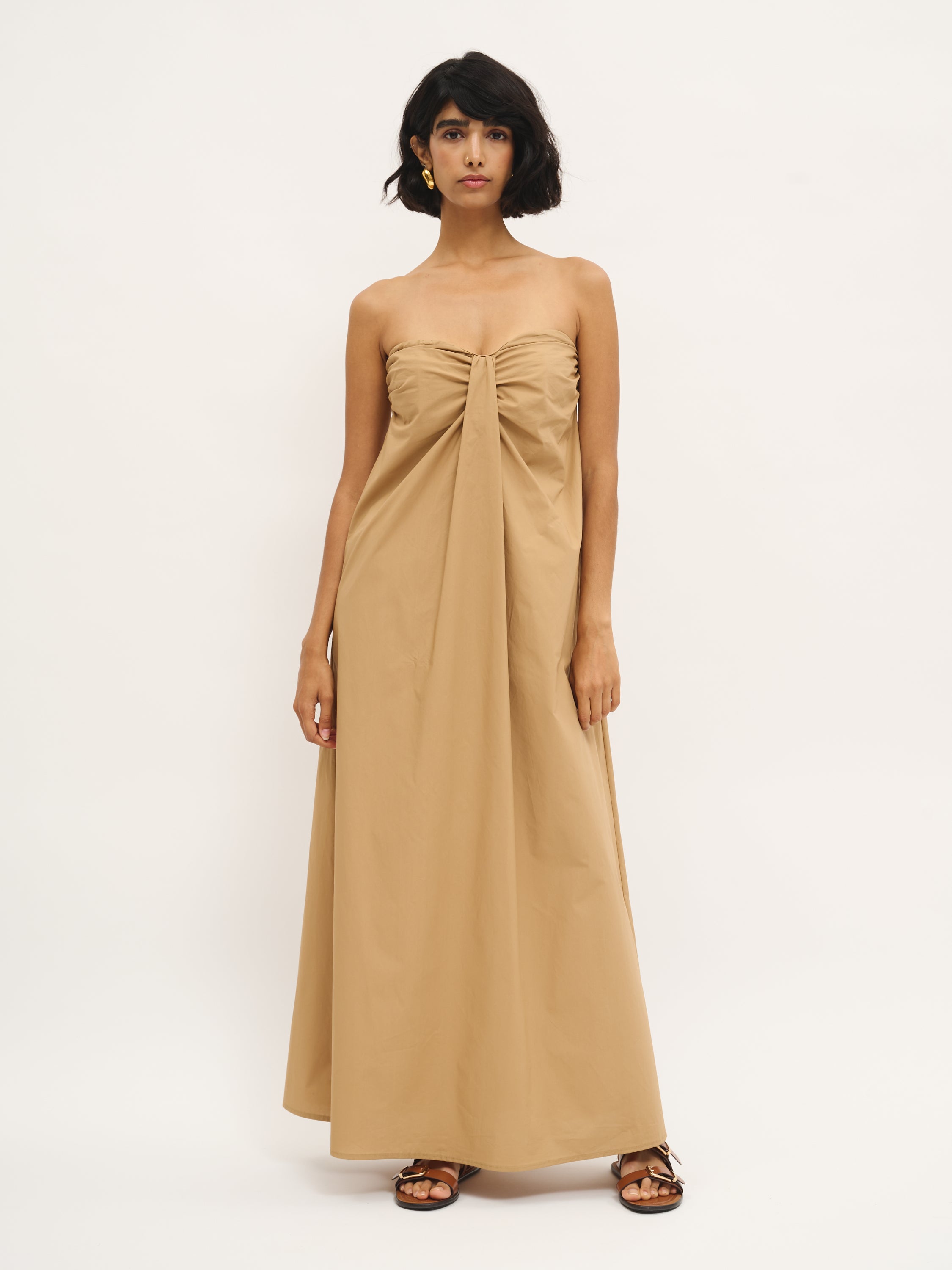 Bandeau Cotton Maxi Dress
