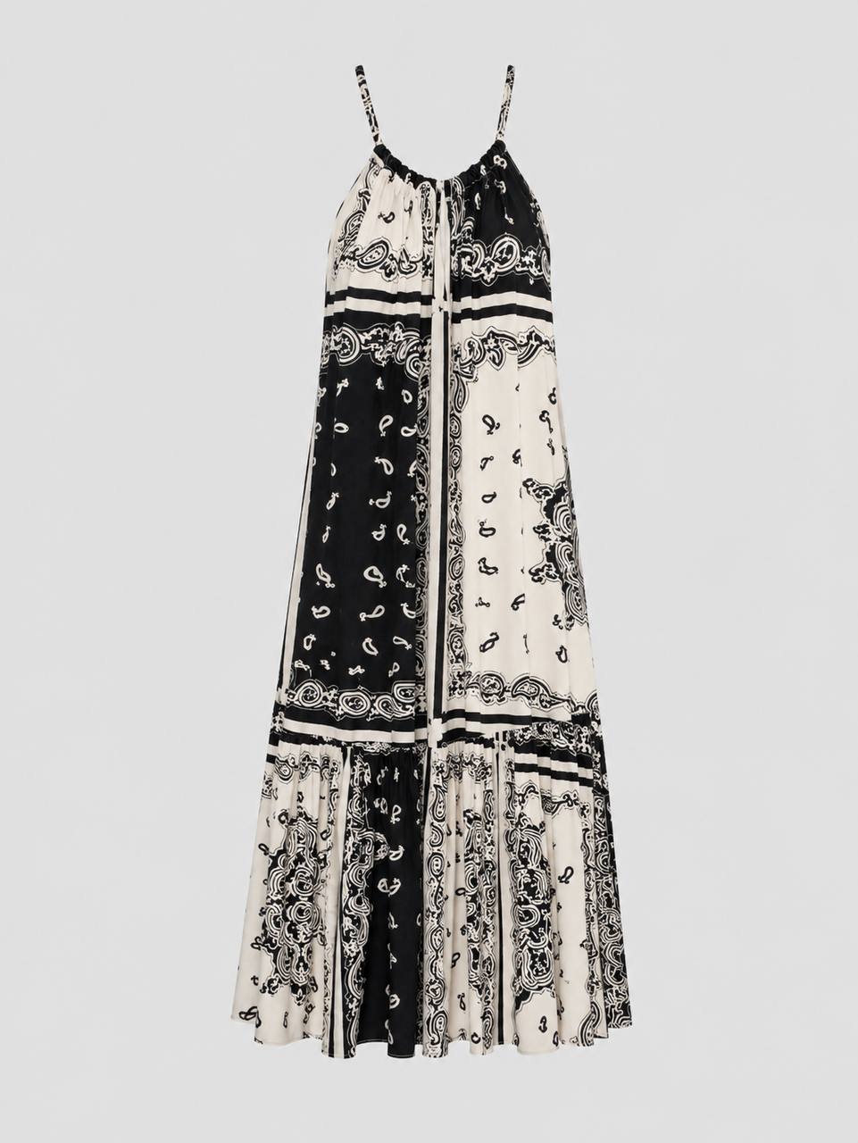 Paisley Patchwoek Maxi Dress
