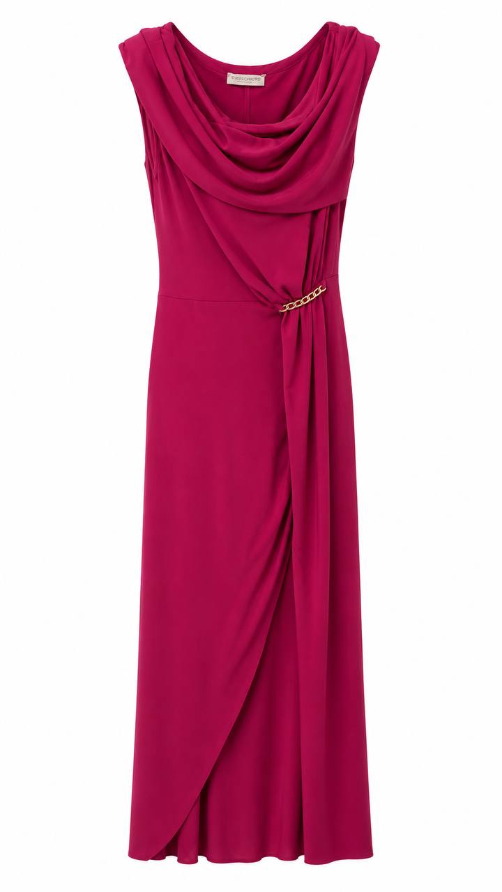 ROBE LONGUE FUCHSIA