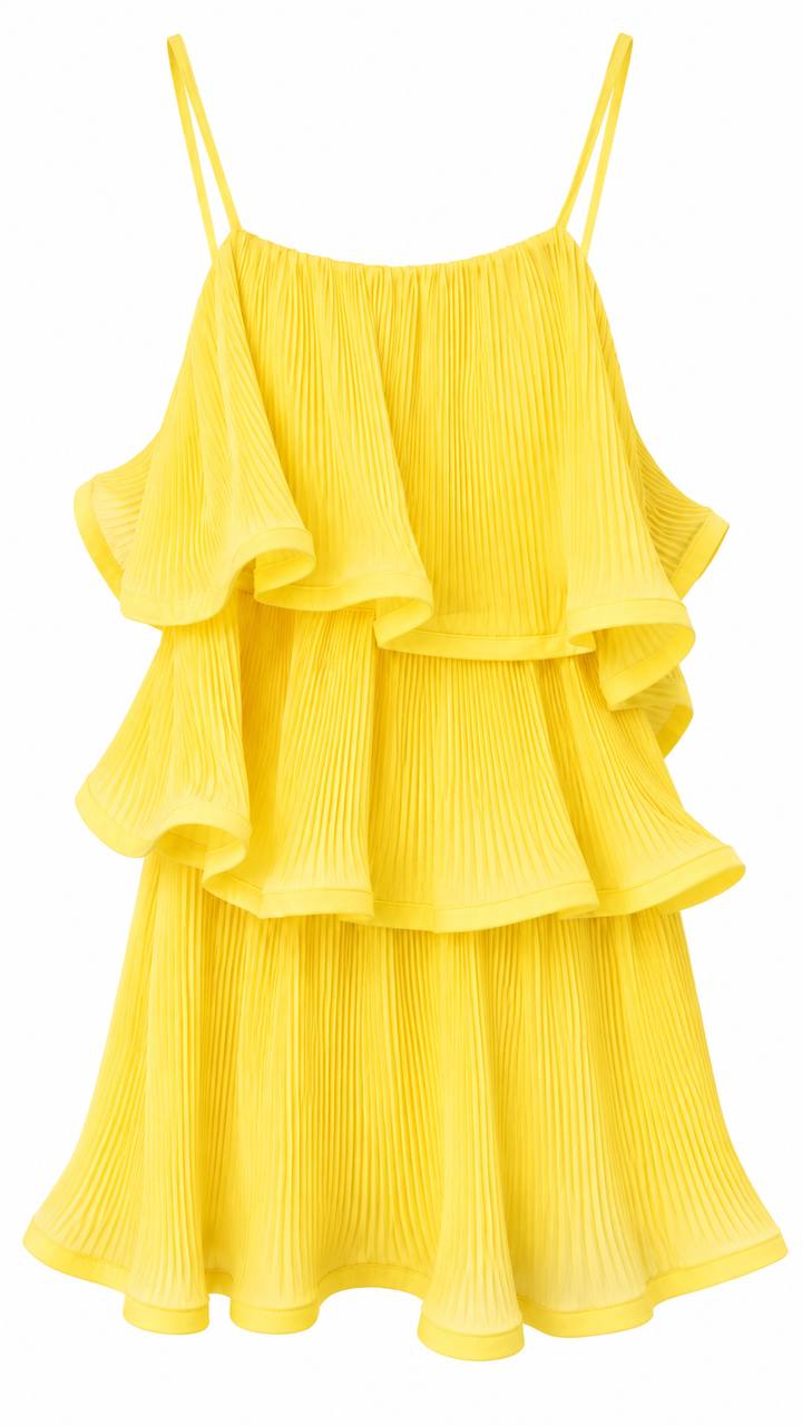 ROBE COURTE JAUNE