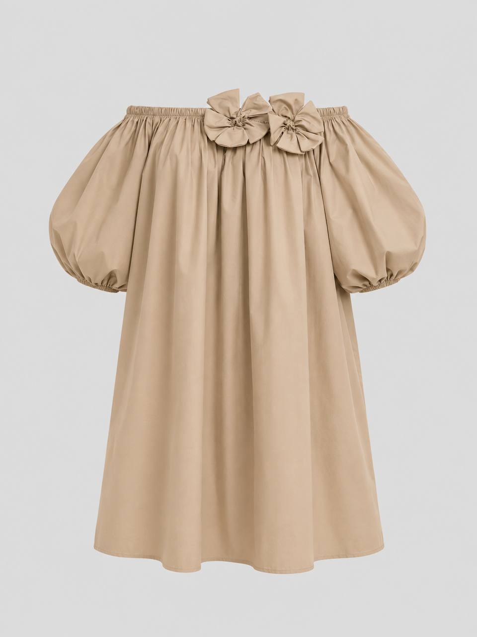 Off-the-Shoulder Puff Sleeve Dress