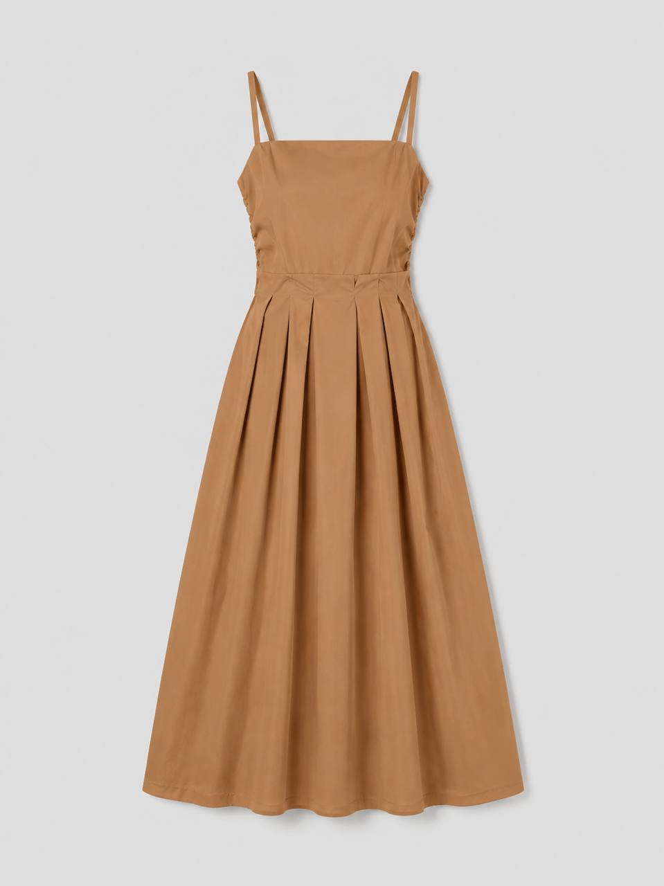 Square-Neck Midi Dress