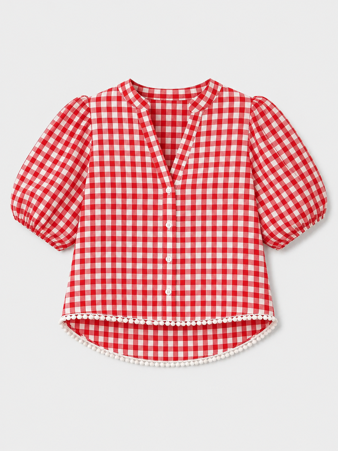 Gigham Puff Sleeve
