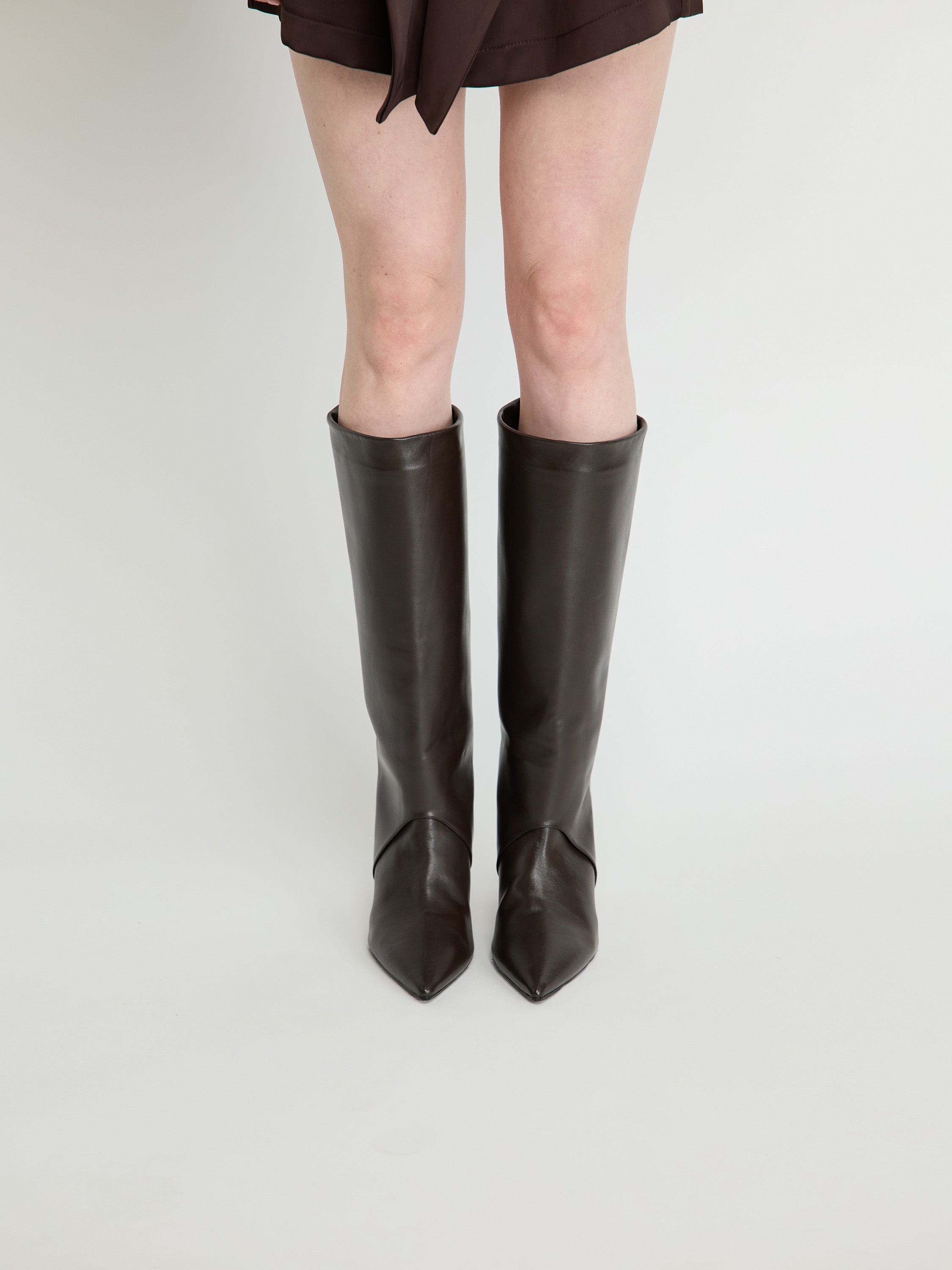 Leather Knee Boot
