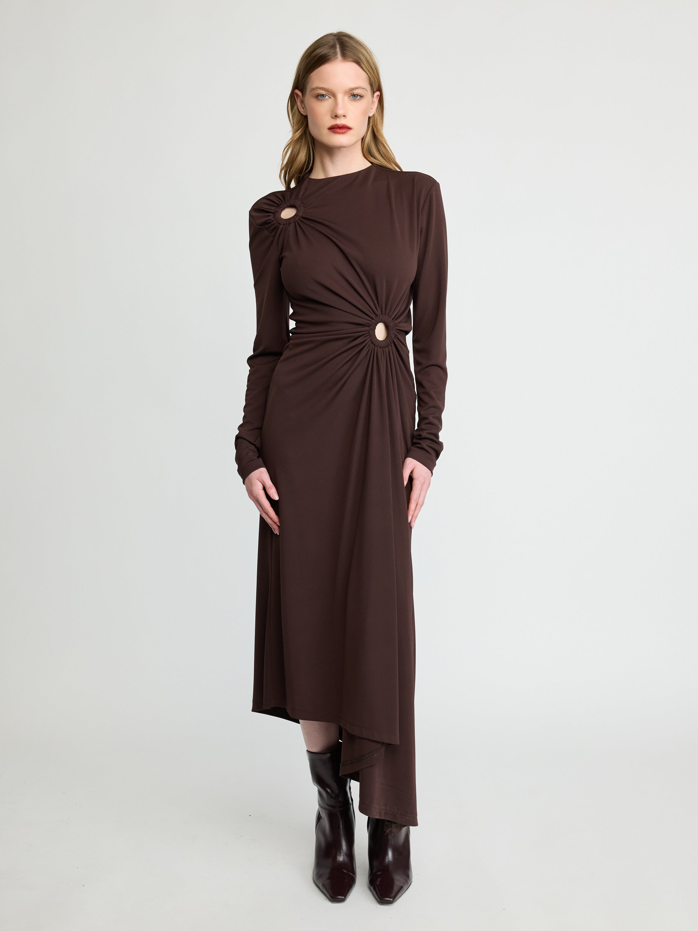 Asymmetric Cut-Out Dress