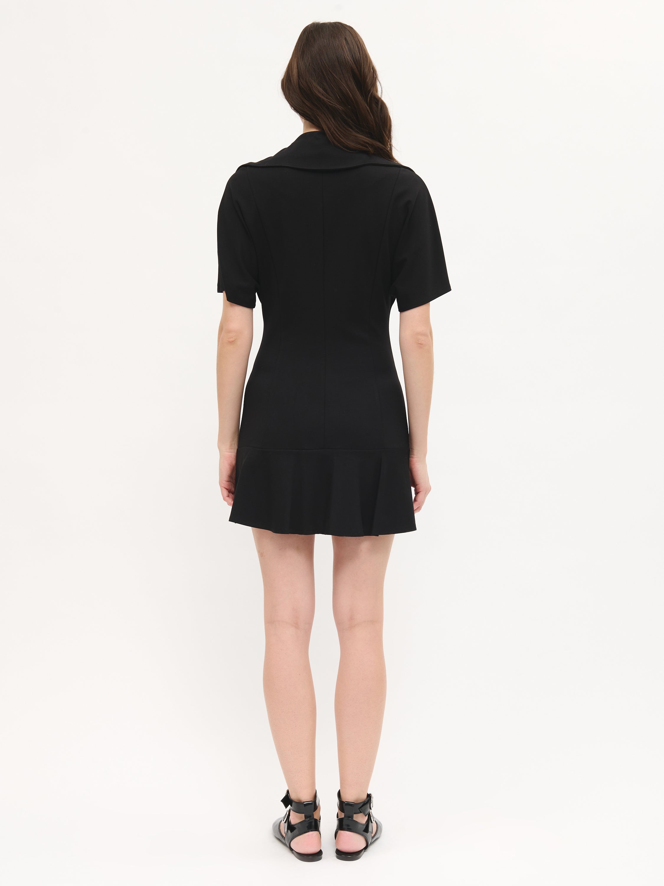 Front Zipper Mini Dress