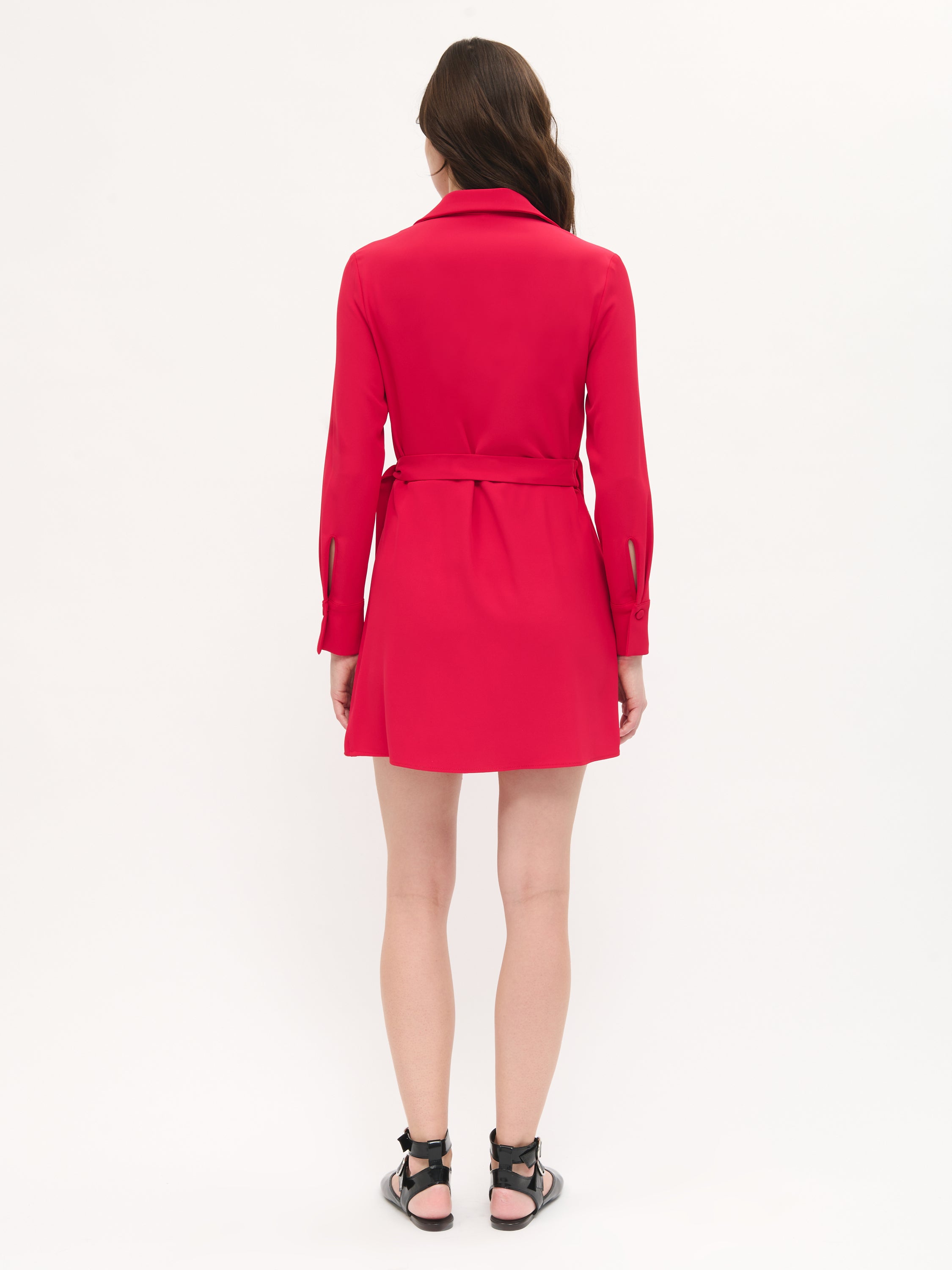 Robe plissée asymétrique