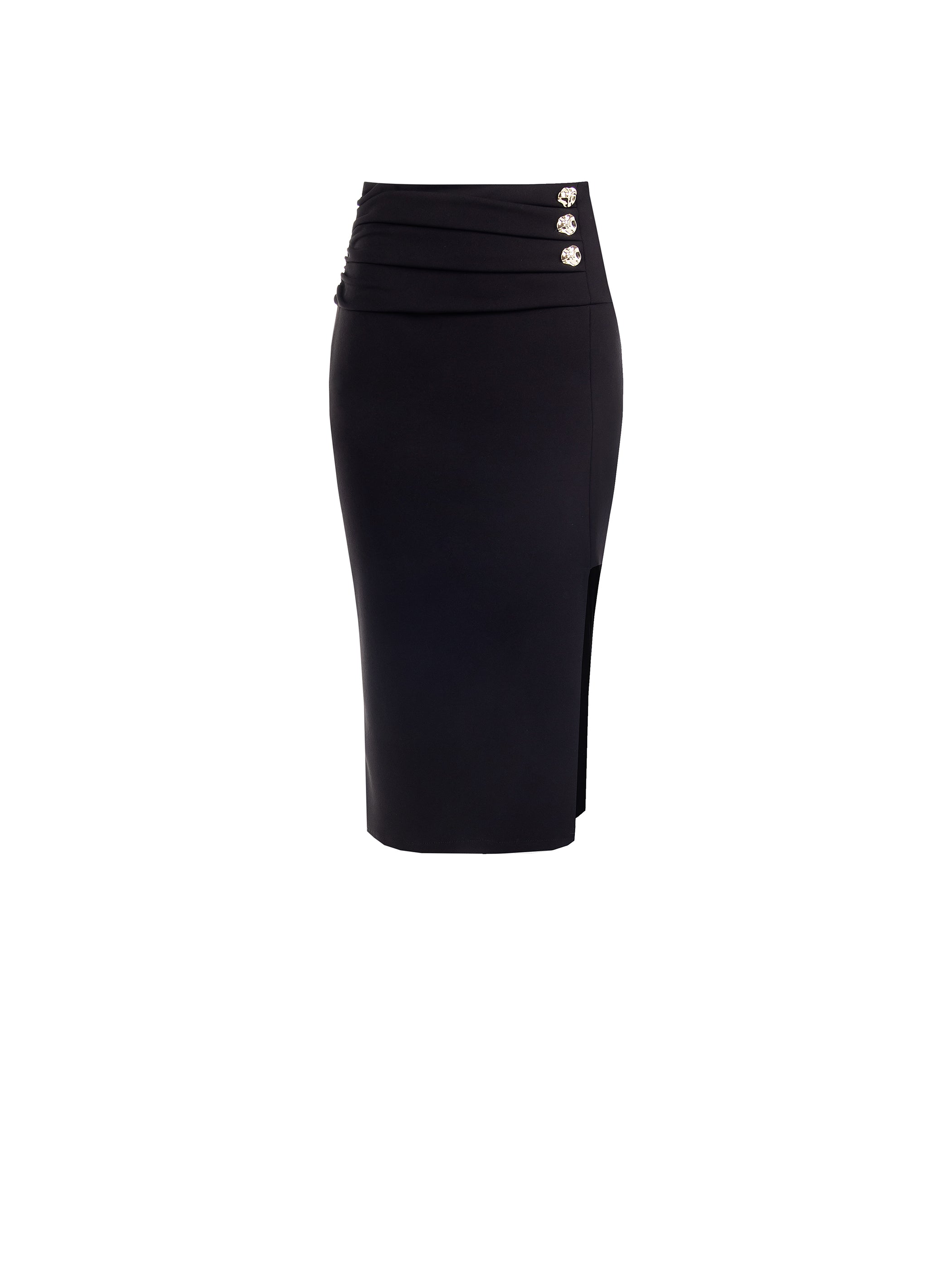 Skirt with Decorative Buttons