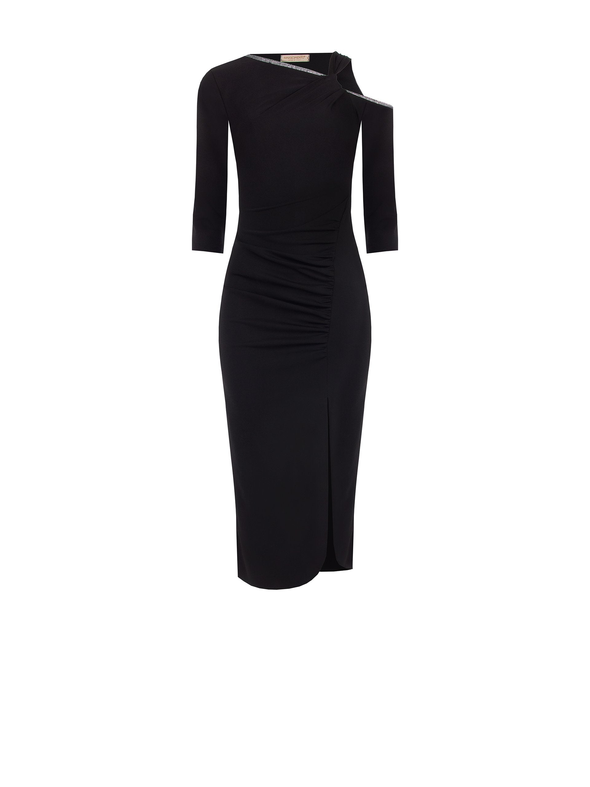 Asymmetrical Neckline Dress
