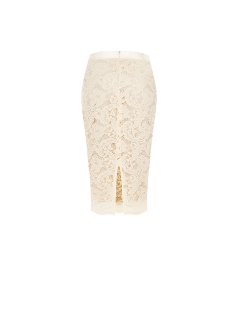 Jupe midi en dentelle