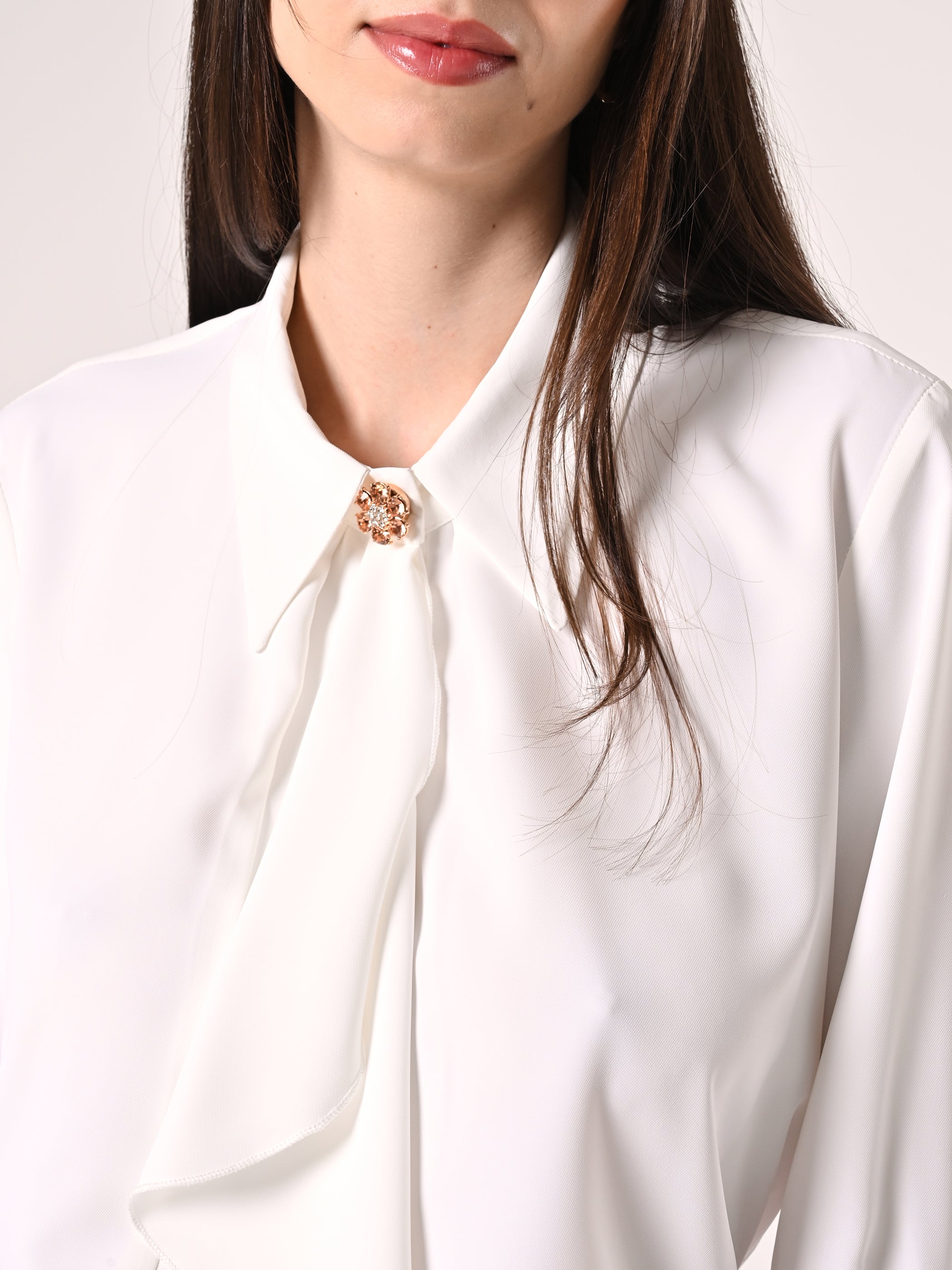 White Blouse with Collar