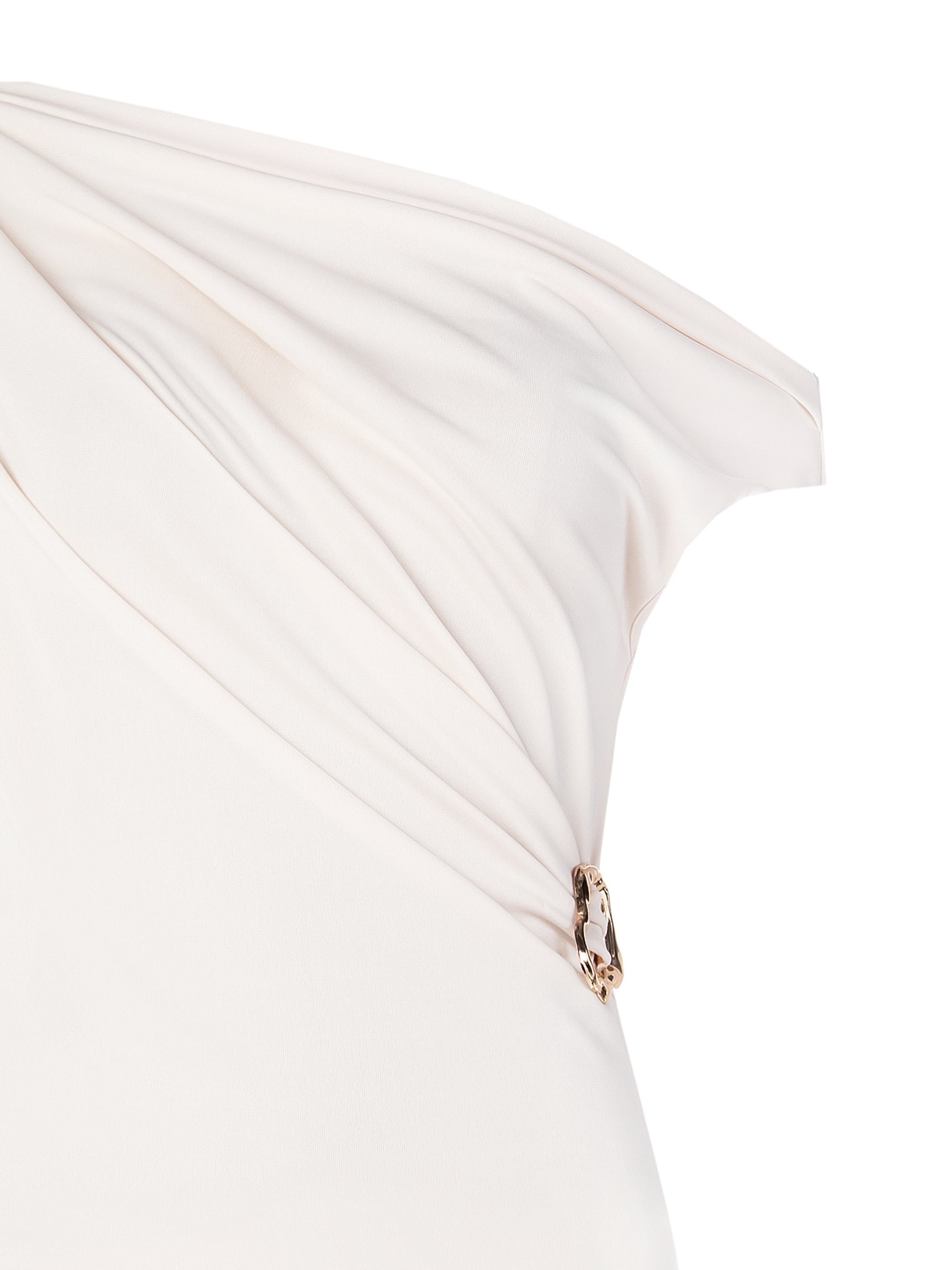 Knitted Fitted Top with Buckle Detail