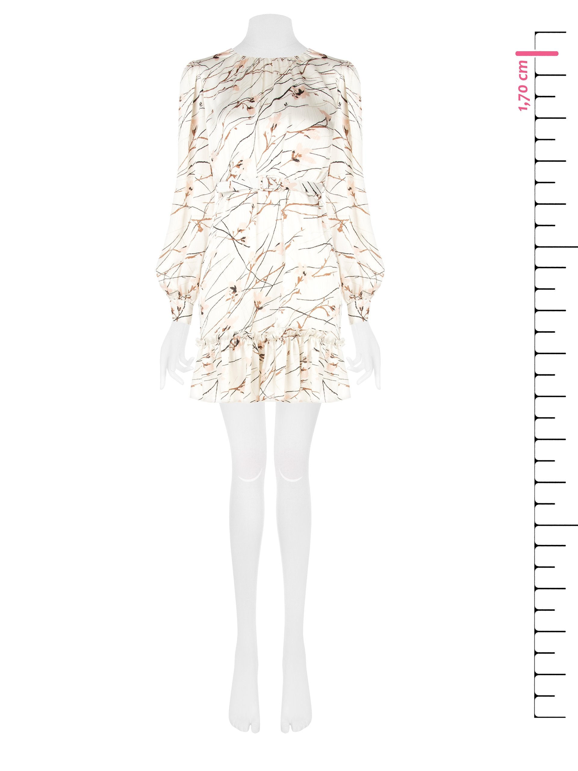 Robe trapèze ceinturée