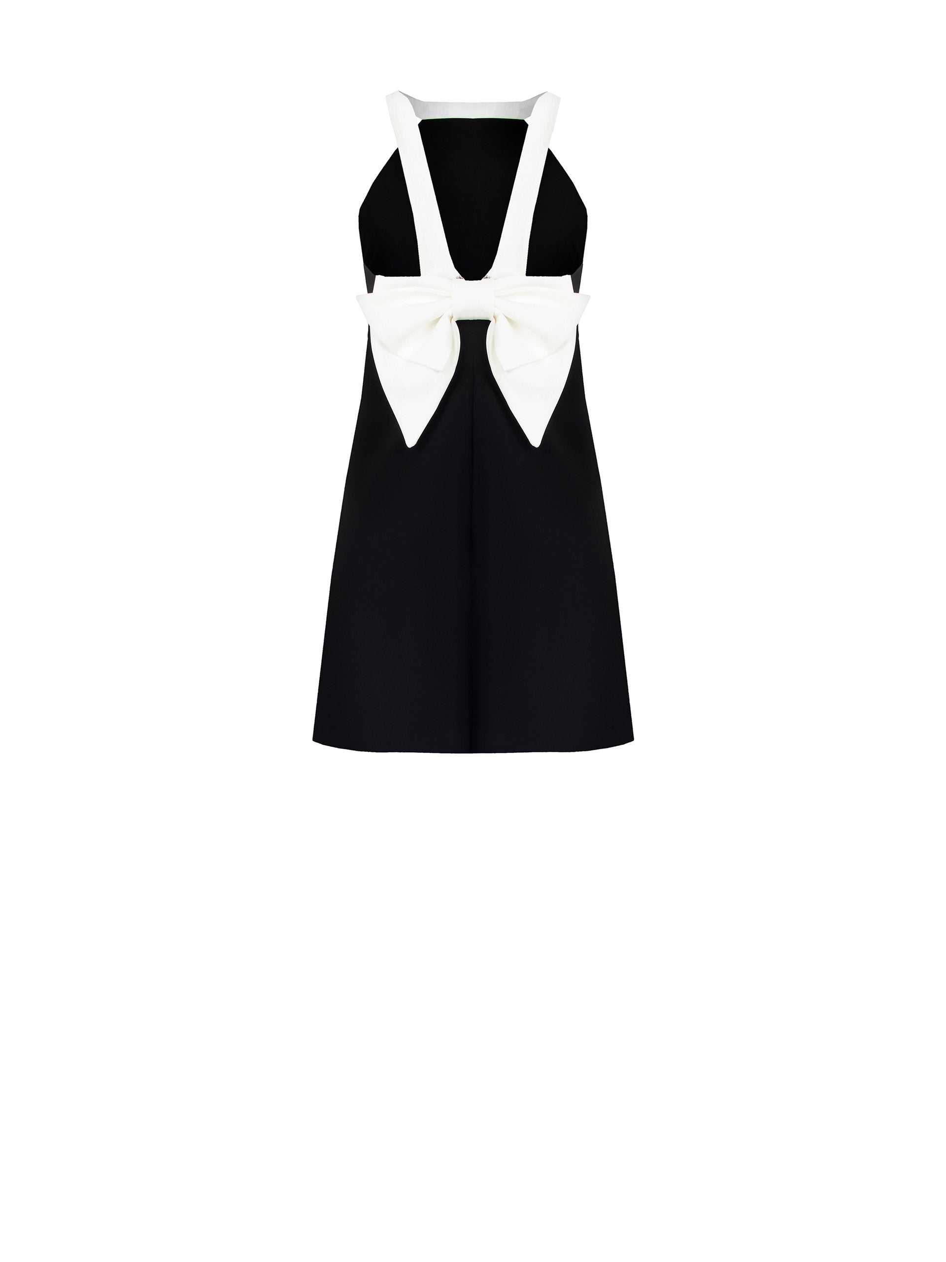 Robe bicolore avec nœud
