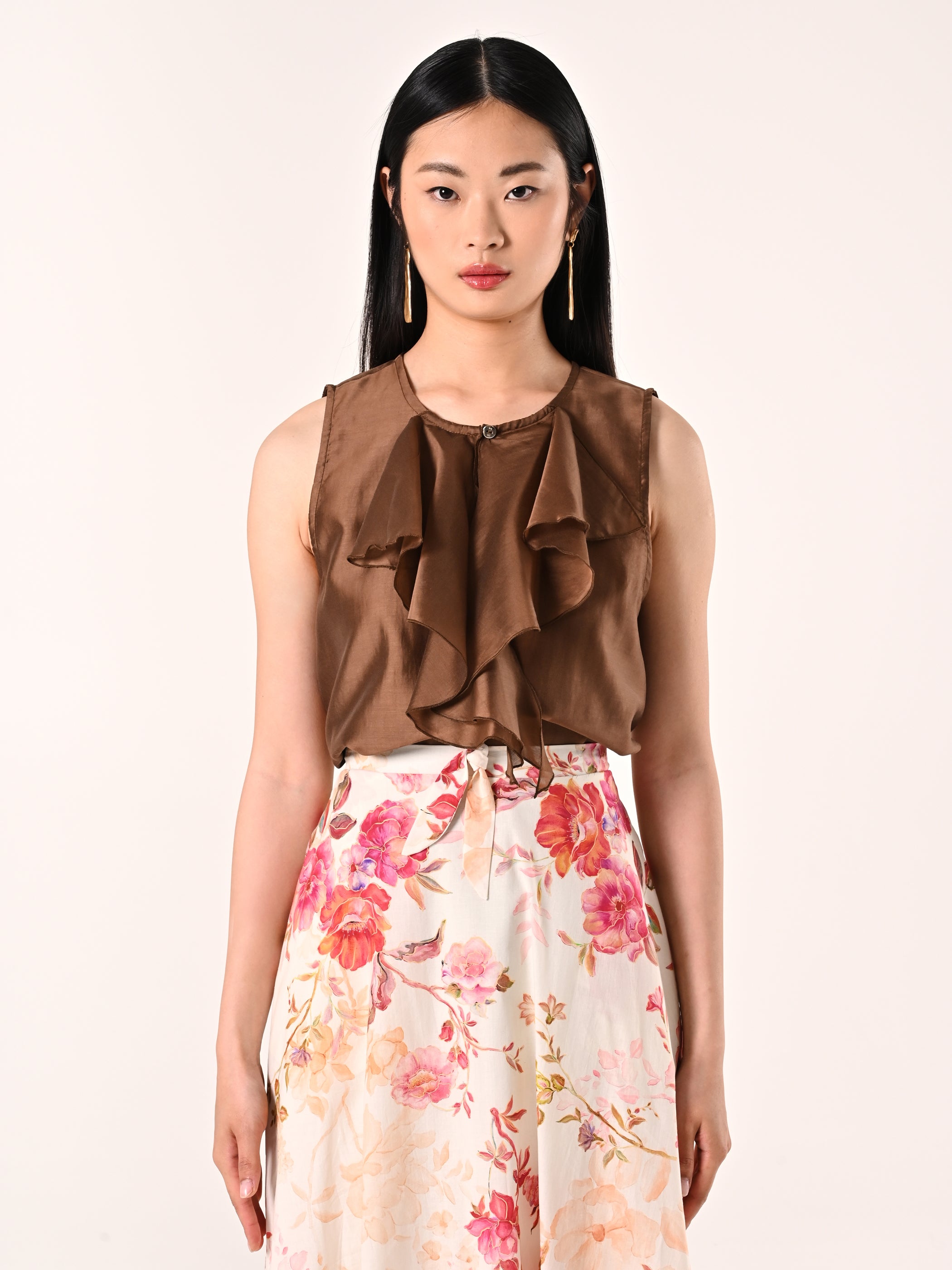 Ruffled Detail Blouse