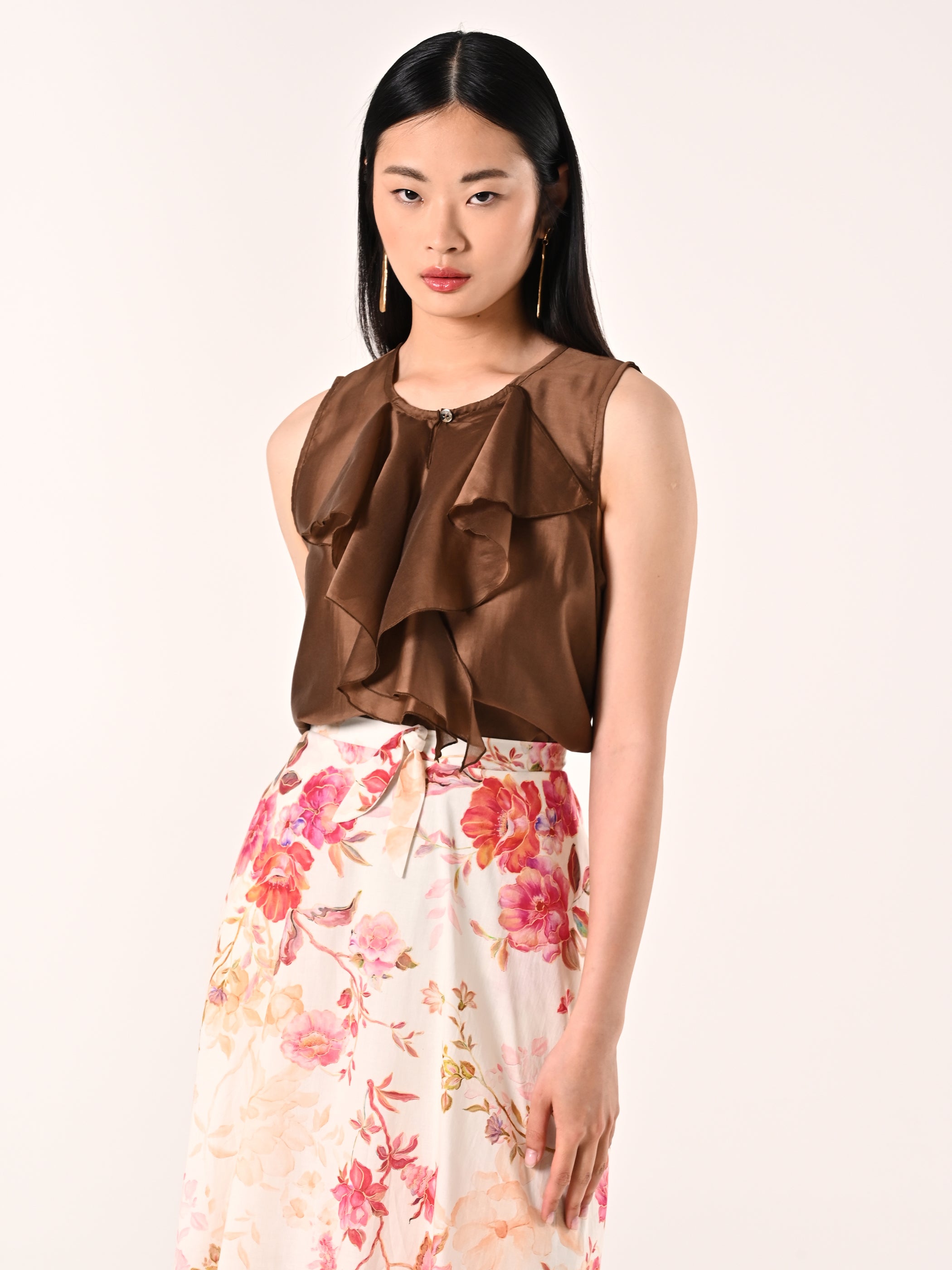 Ruffled Detail Blouse