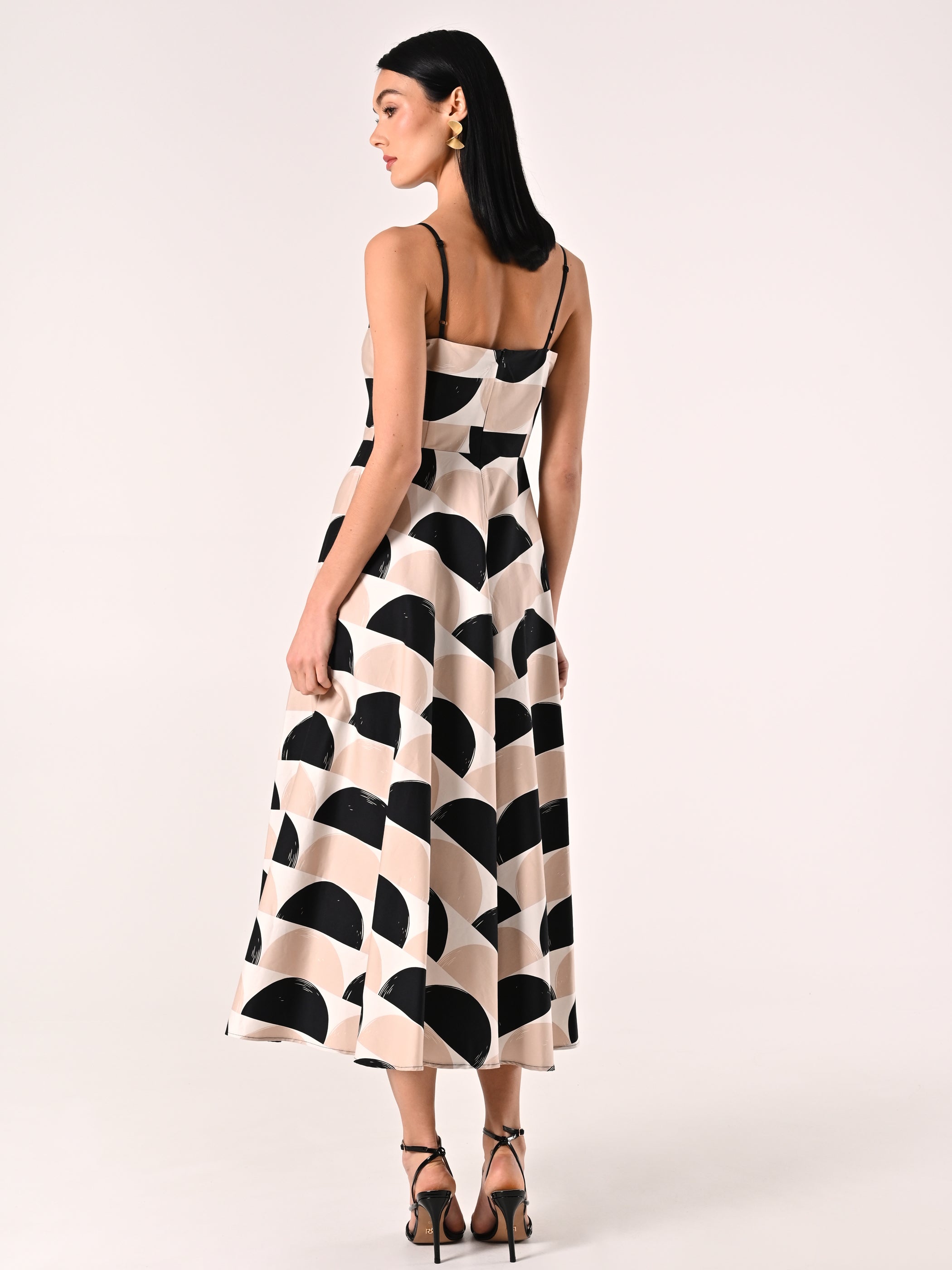 Printed Midi Dress