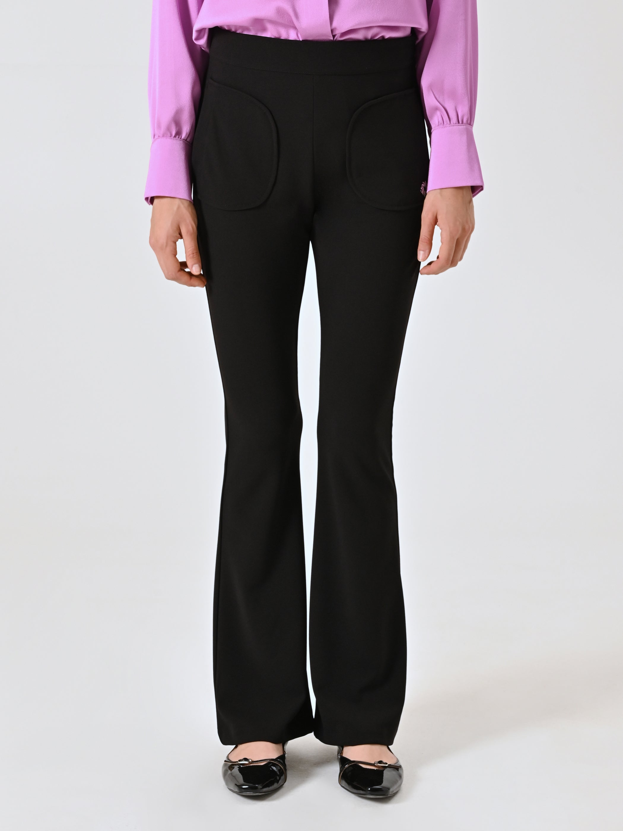 Black Flared Trousers