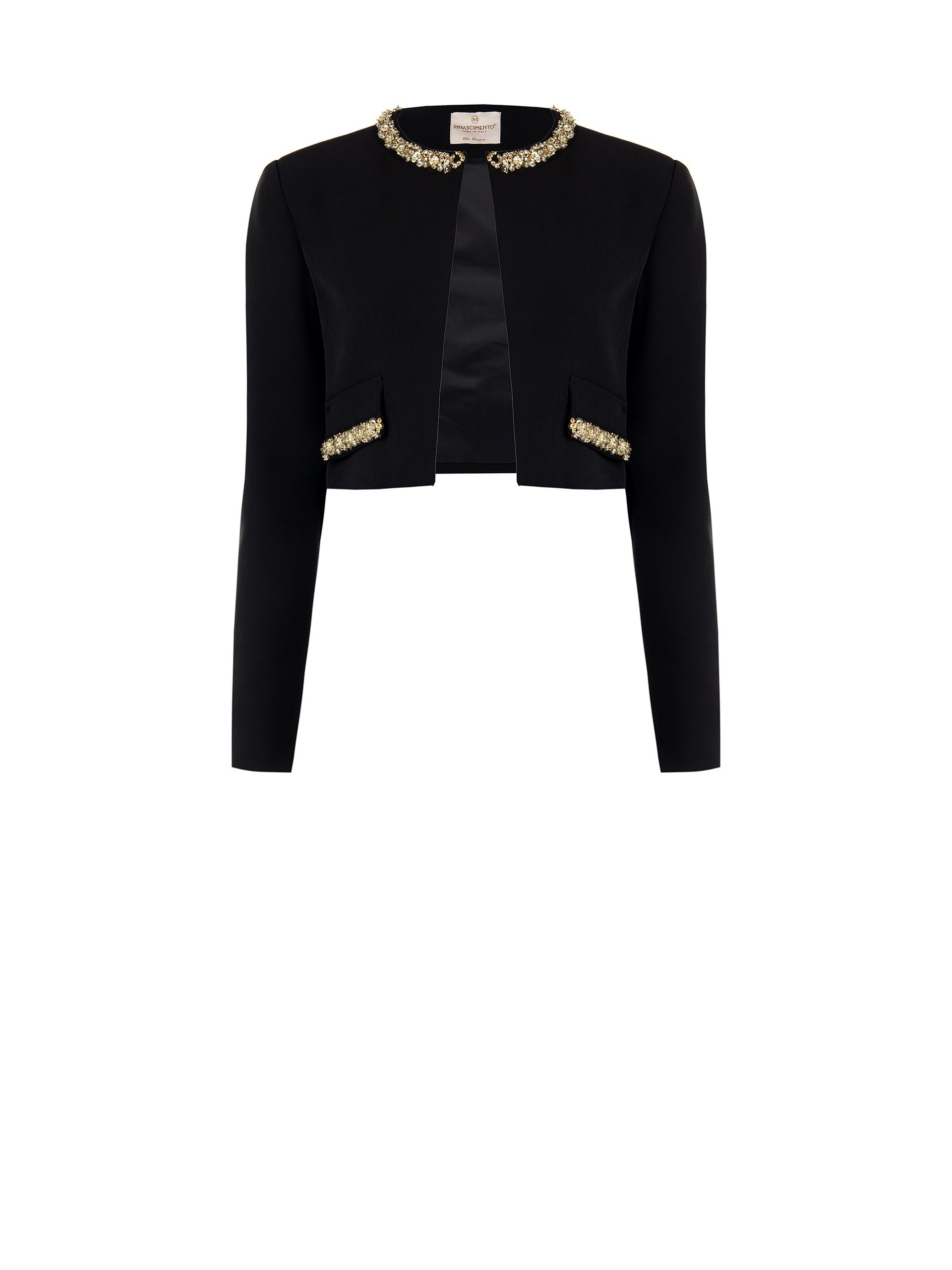 Embellished Cropped Evening Jacket