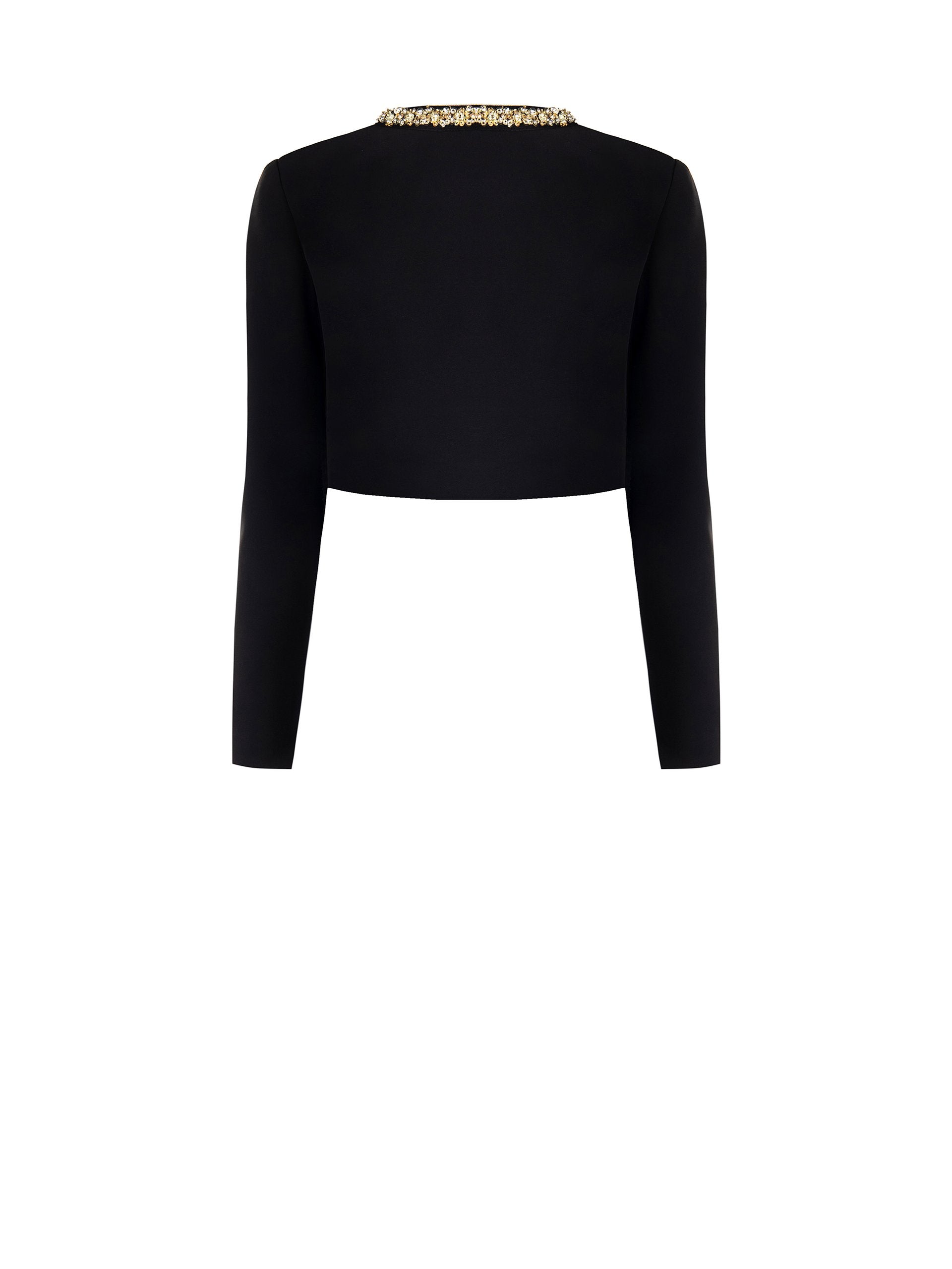 Embellished Cropped Evening Jacket