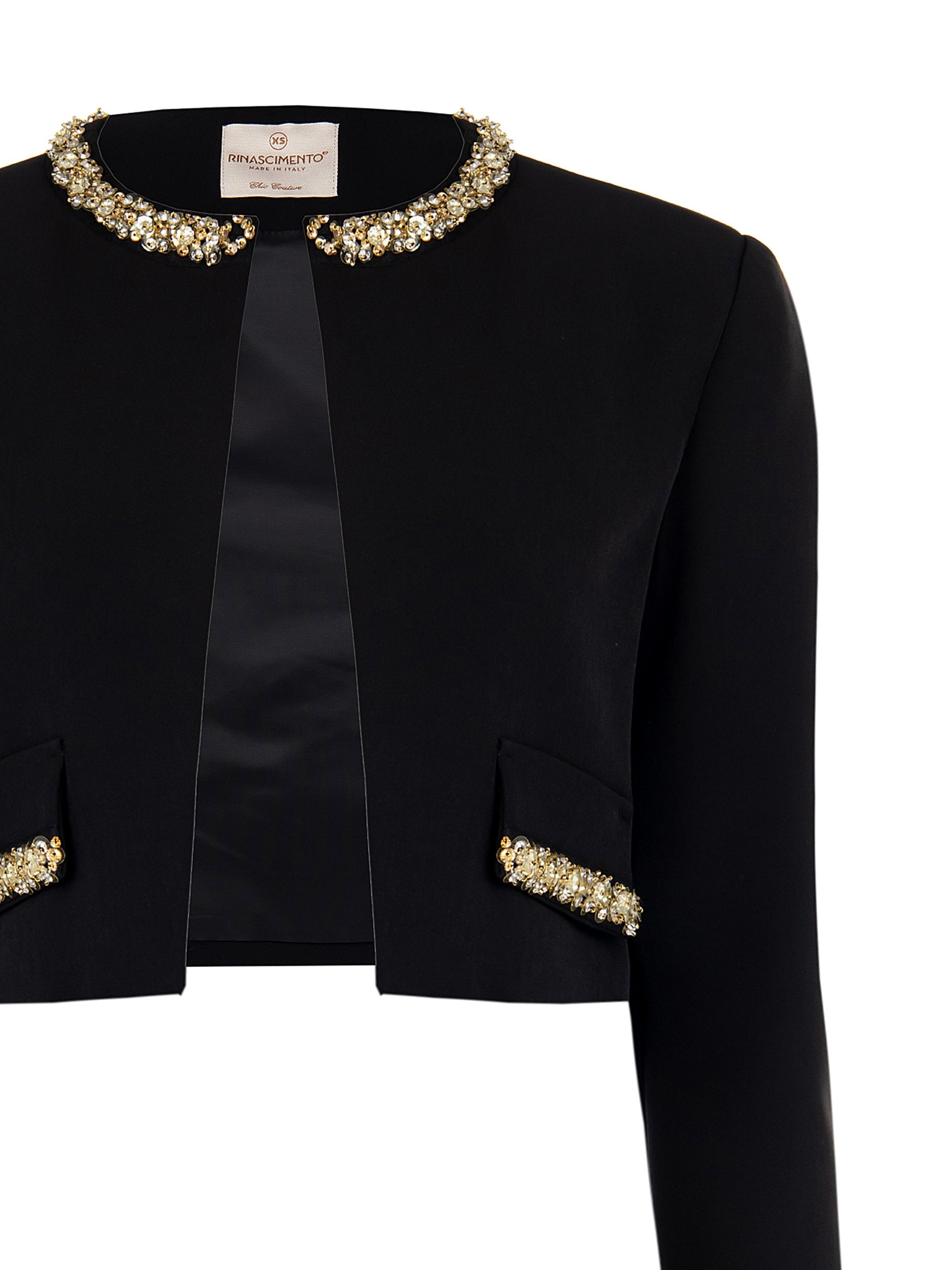 Embellished Cropped Evening Jacket