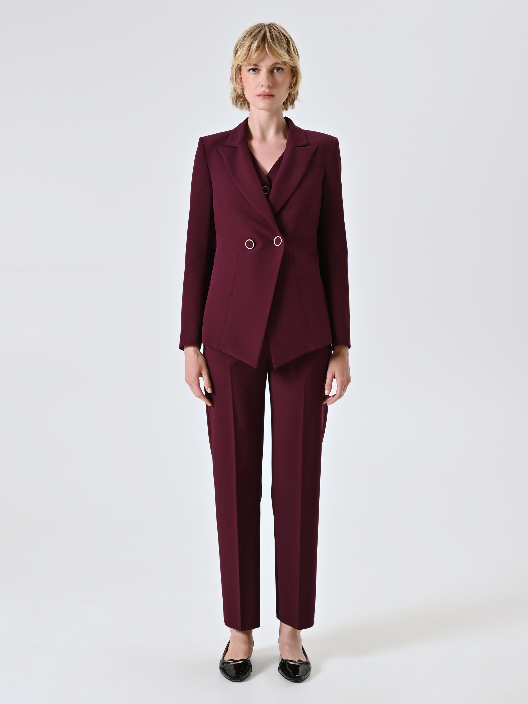 Veste croisée en tissu technique
