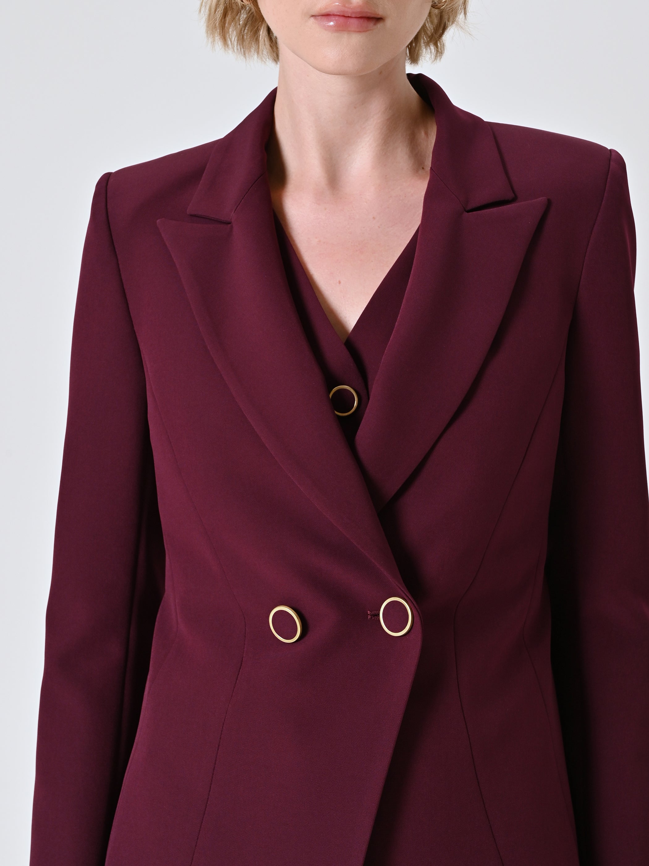 Veste croisée en tissu technique