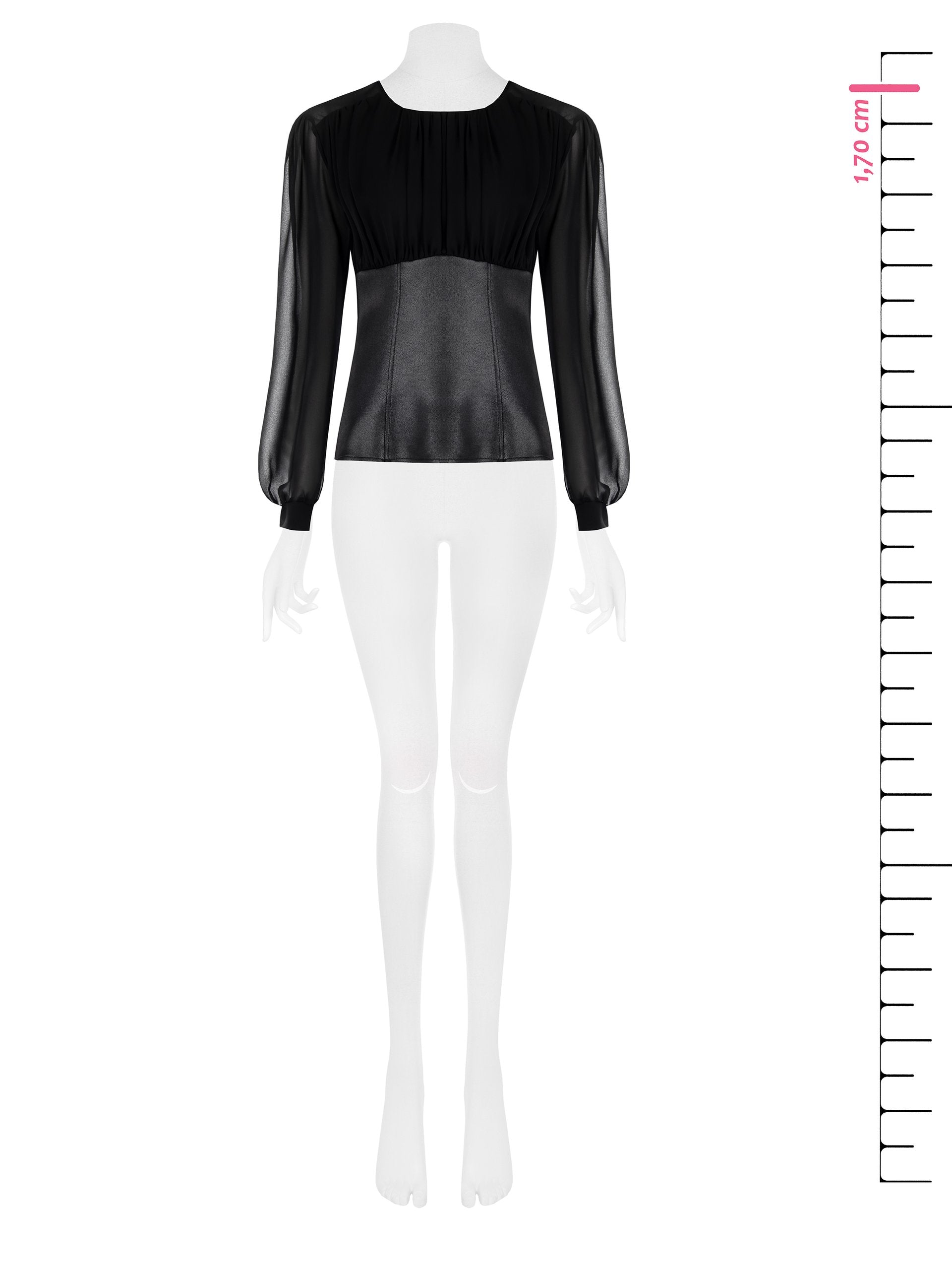 Leather Detailed Blouse