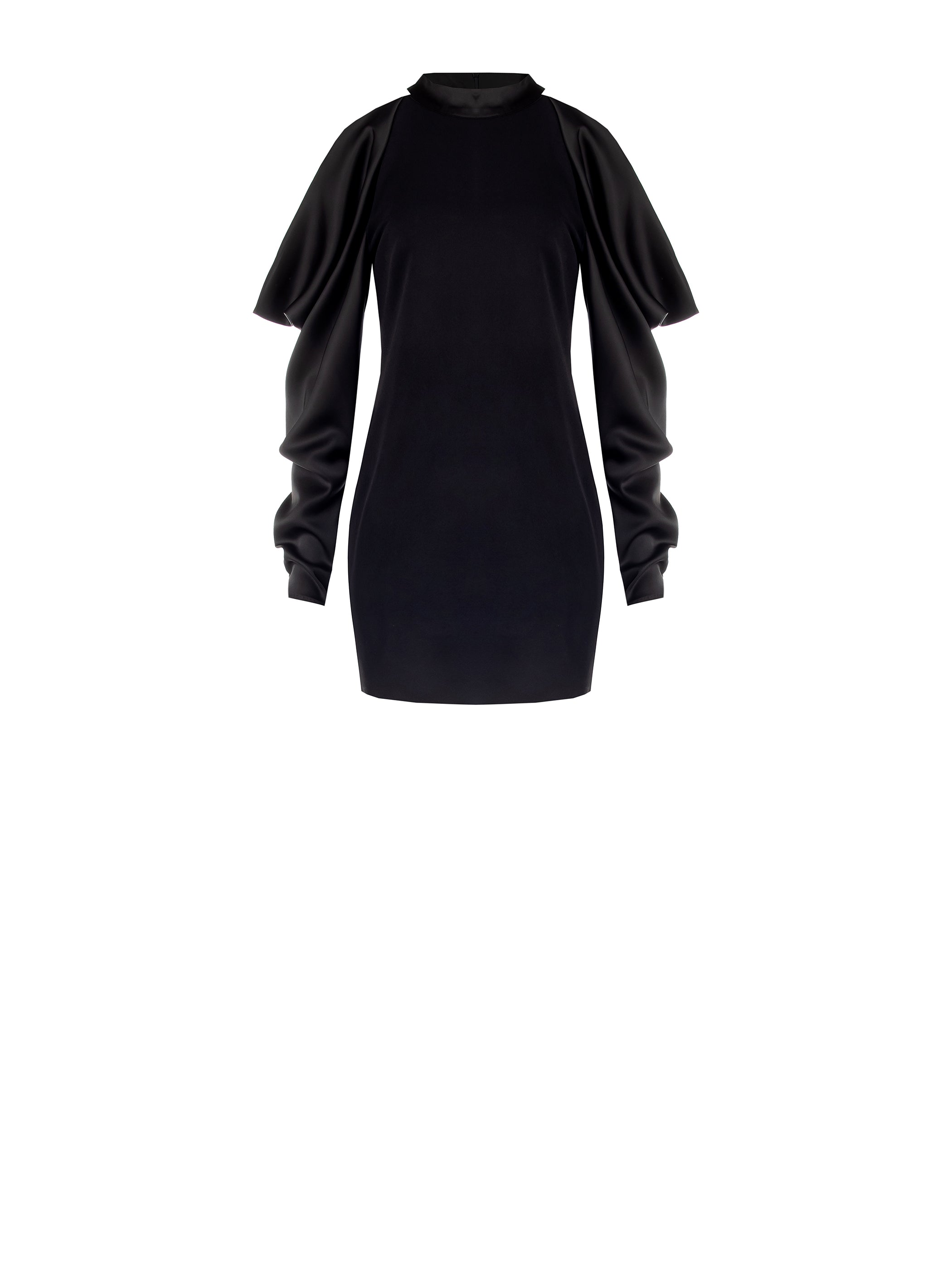 Robe à manches en satin